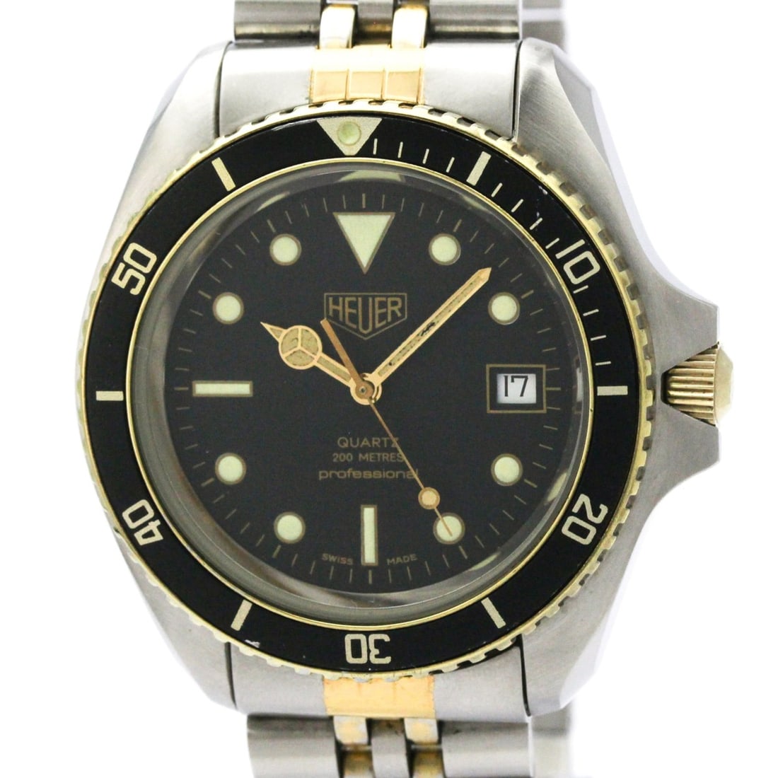 TAG HEUER 1000 Gold Plated Steel Quartz Mens Watch 980.021: --- Catalog ---Category: SizeCase Diameter: 41mm / 1.61''Category: DesignType: WristwatchStyle: SportGender: MenColor (Dial): BlackMaterial (Band): Gold plated, Stainless steelMaterial (Case): Gold pl