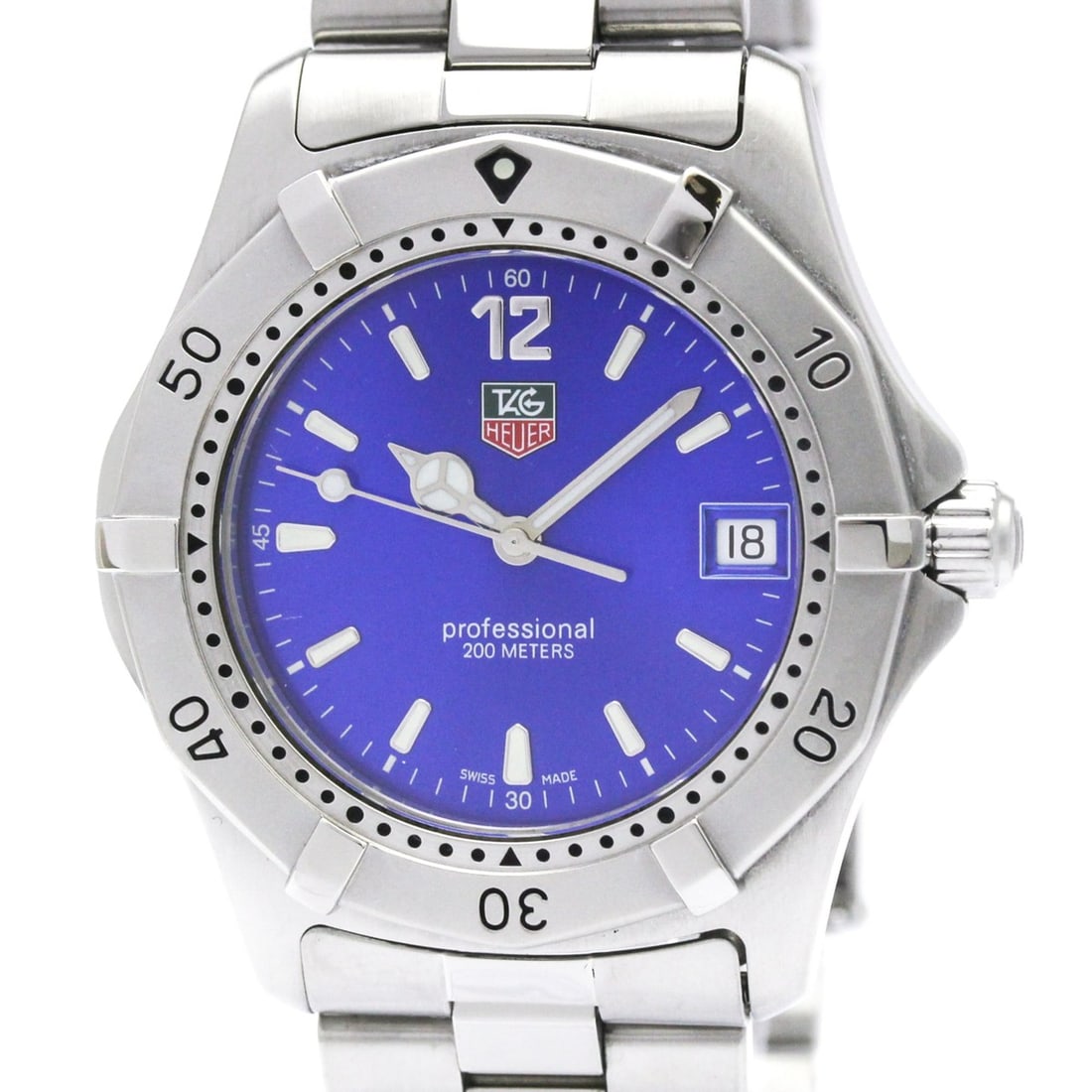 TAG HEUER 2000 Classic Steel Quartz Mens Watch WK1116 Polished: --- Catalog ---Category: SizeCase Diameter: 37mm / 1.46''Category: DesignType: WristwatchStyle: SportGender: MenColor (Dial): BlueMaterial (Band): Stainless steelMaterial (Case): Stainless steelCatego