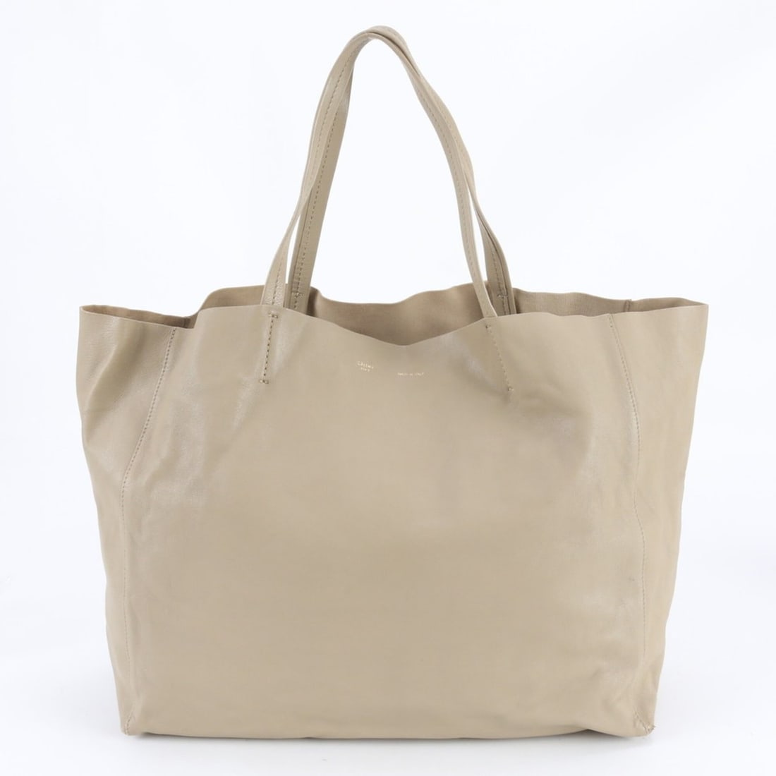 Celine Horizontal Cabas Leather Tote Bag, Handbag, Shoulder Beige, Women's: --- Catalog ---Category: SizeSize (HxWxD): 31cm x 39cm x 20cm / 12.2'' x 15.35'' x 7.87''Handle Length: 43cm / 16.92''Category: DesignType: Handbag, Tote bagColor: BeigeGender: WomenMaterial: Leather 