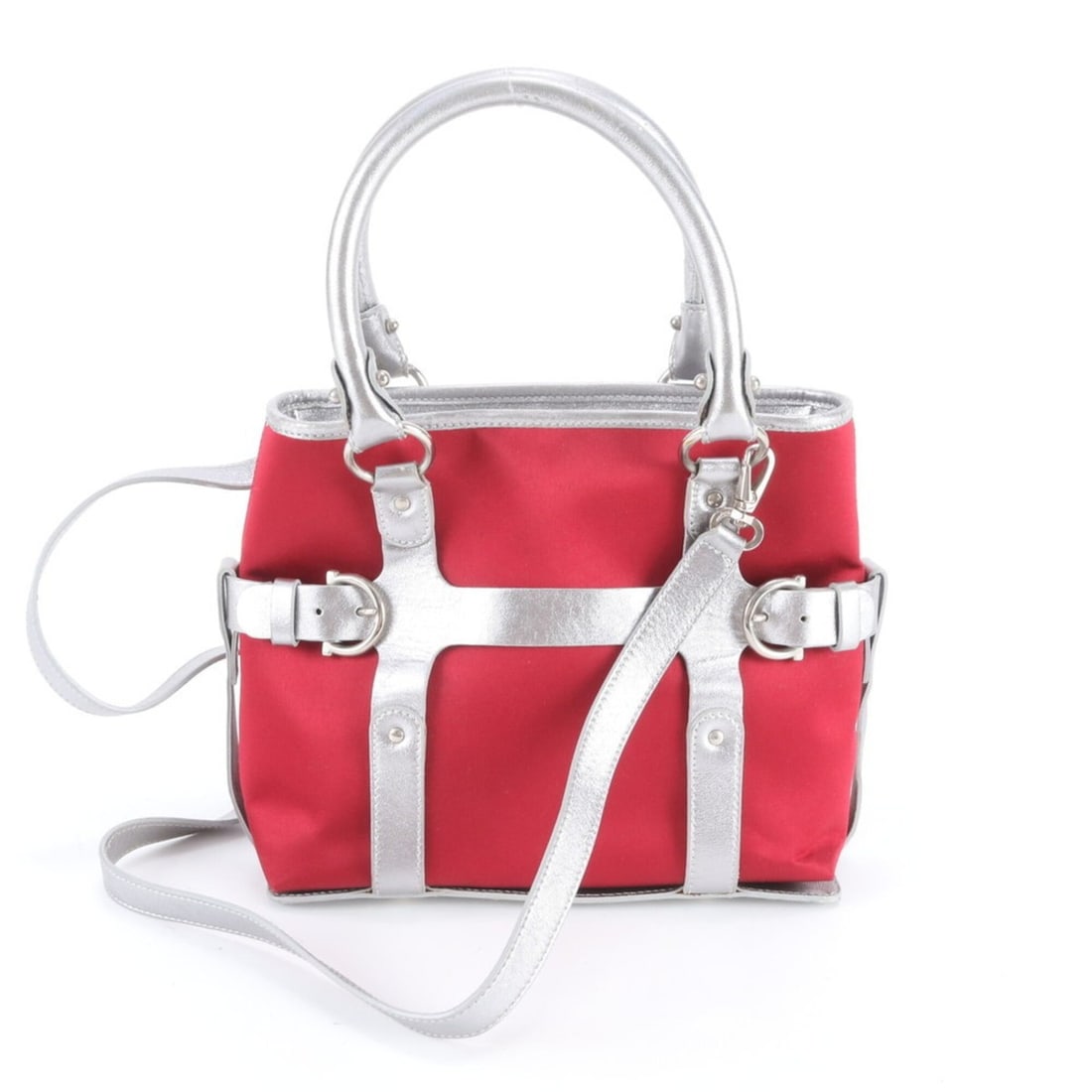 Salvatore Ferragamo Gancini Leather 2-Way Shoulder Bag, Tote Handbag - Women's: --- Catalog ---Category: SizeSize (HxWxD): 18cm x 22cm x 8cm / 7.08'' x 8.66'' x 3.14''Strap Length: 85cm / 33.46''Handle Length: 36cm / 14.17''Category: DesignType: Handbag, Shoulder bag, Tote bagCol