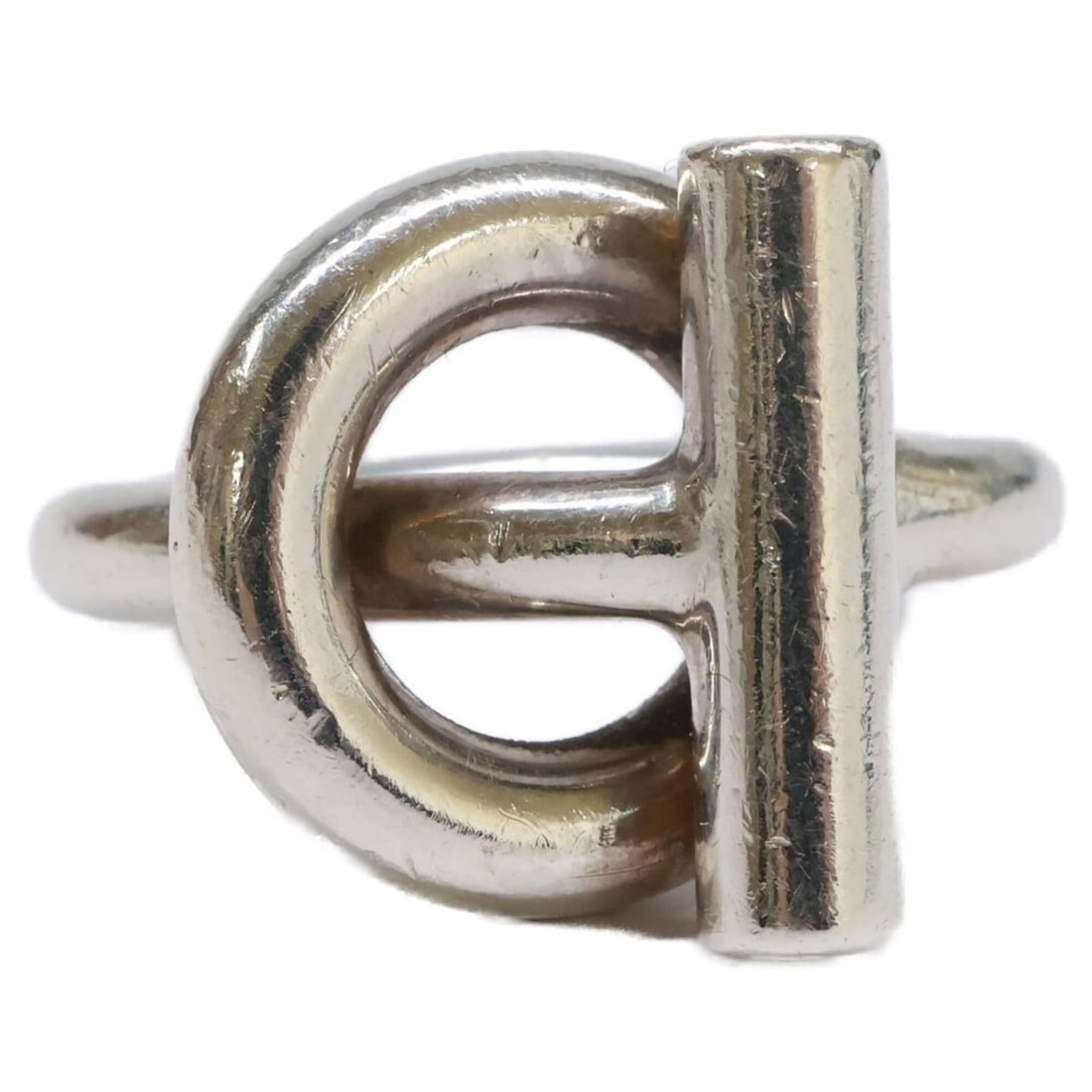 HERMES Echappé MM Ring, Sterling Silver 925, Size 49, Silver, Women's Ring: --- Catalog ---Category: SizeUS Size: 5Brand Size: 49Category: DesignType: Band ringColor: SilverGender: WomenMaterial: Silver 925Category: GeneralBrand: Hermes--- Item List ---Section: ConditionRanki
