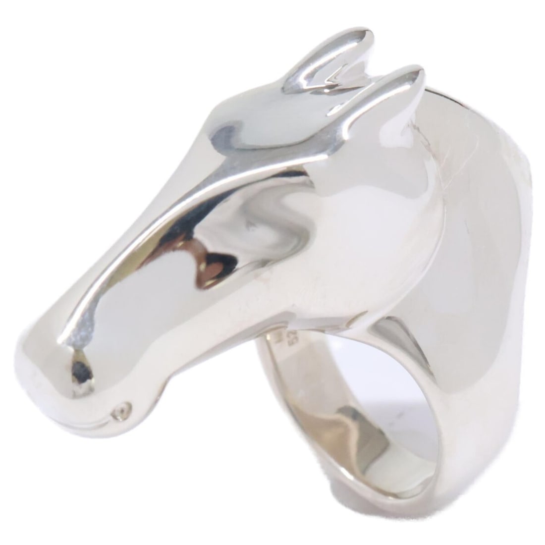 HERMES H113604B 00048 Ag925 Horse Head Motif Gallop Ring GM Size 52 Silver Women's: --- Catalog ---Category: SizeUS Size: 6.5Brand Size: 52Category: DesignType: Band ringColor: SilverGender: WomenMaterial: Silver 925Category: GeneralBrand: Hermes--- Item List ---Section: ConditionRan
