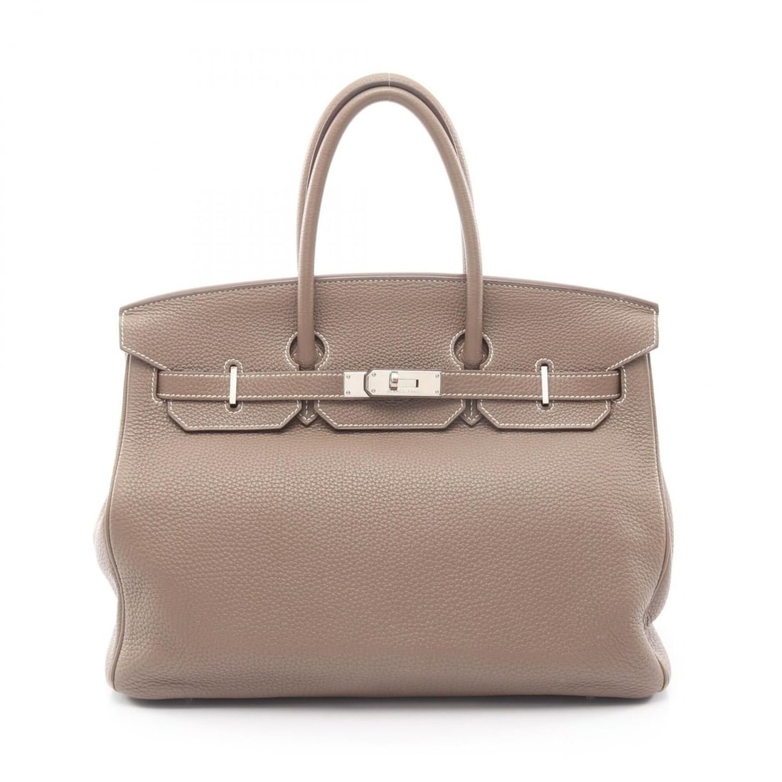 Hermes Birkin 35 Handbag, Leather, Togo Women's, Gray, 028496CK: --- Catalog ---Category: SizeSize (HxWxD): 28cm x 35cm x 18cm / 11.02'' x 13.77'' x 7.08''Category: DesignType: HandbagColor: GrayGender: WomenMaterial: Togo leather , Leather Category: GeneralMPN: 02