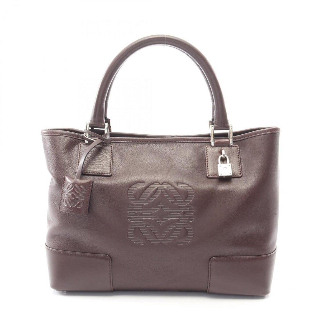 Loewe Fusta Anagram Tote Bag Handbag Leather Women's Brown: --- Catalog ---Category: SizeSize (HxWxD): 21cm x 30cm x 12cm / 8.26'' x 11.81'' x 4.72''Category: DesignType: Handbag, Tote bagColor: BrownGender: WomenMaterial: Leather Category: GeneralBrand: Loewe