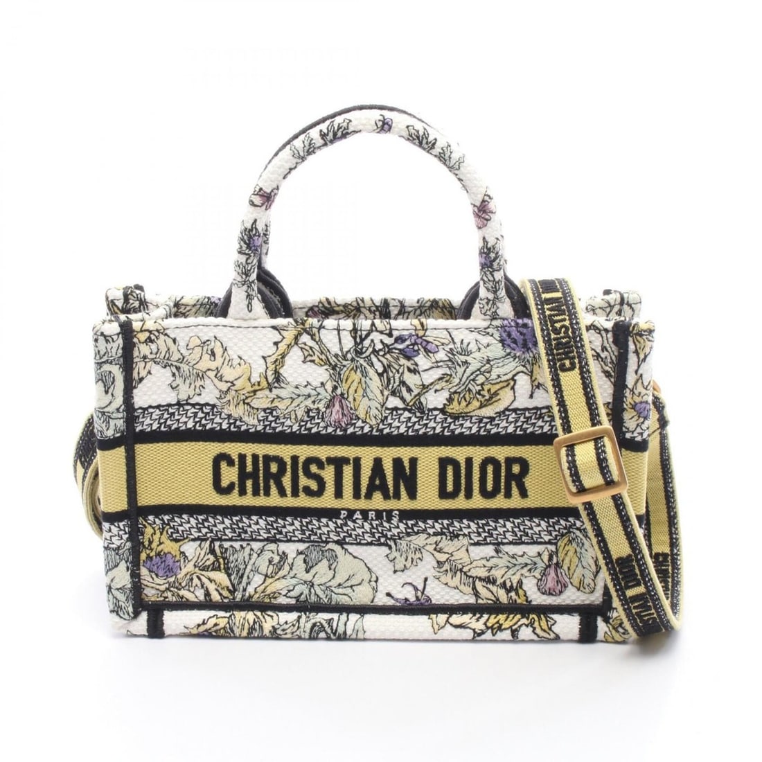 Christian Dior Dior BOOK TOTE Mini 2-Way Handbag, Canvas, Women's, White/Multicolor: --- Catalog ---Category: SizeSize (HxWxD): 15cm x 23cm x 6cm / 5.9'' x 9.05'' x 2.36''Category: DesignType: Handbag, Tote bagColor: Multi-color, WhiteGender: WomenMaterial: Canvas Category: GeneralBra