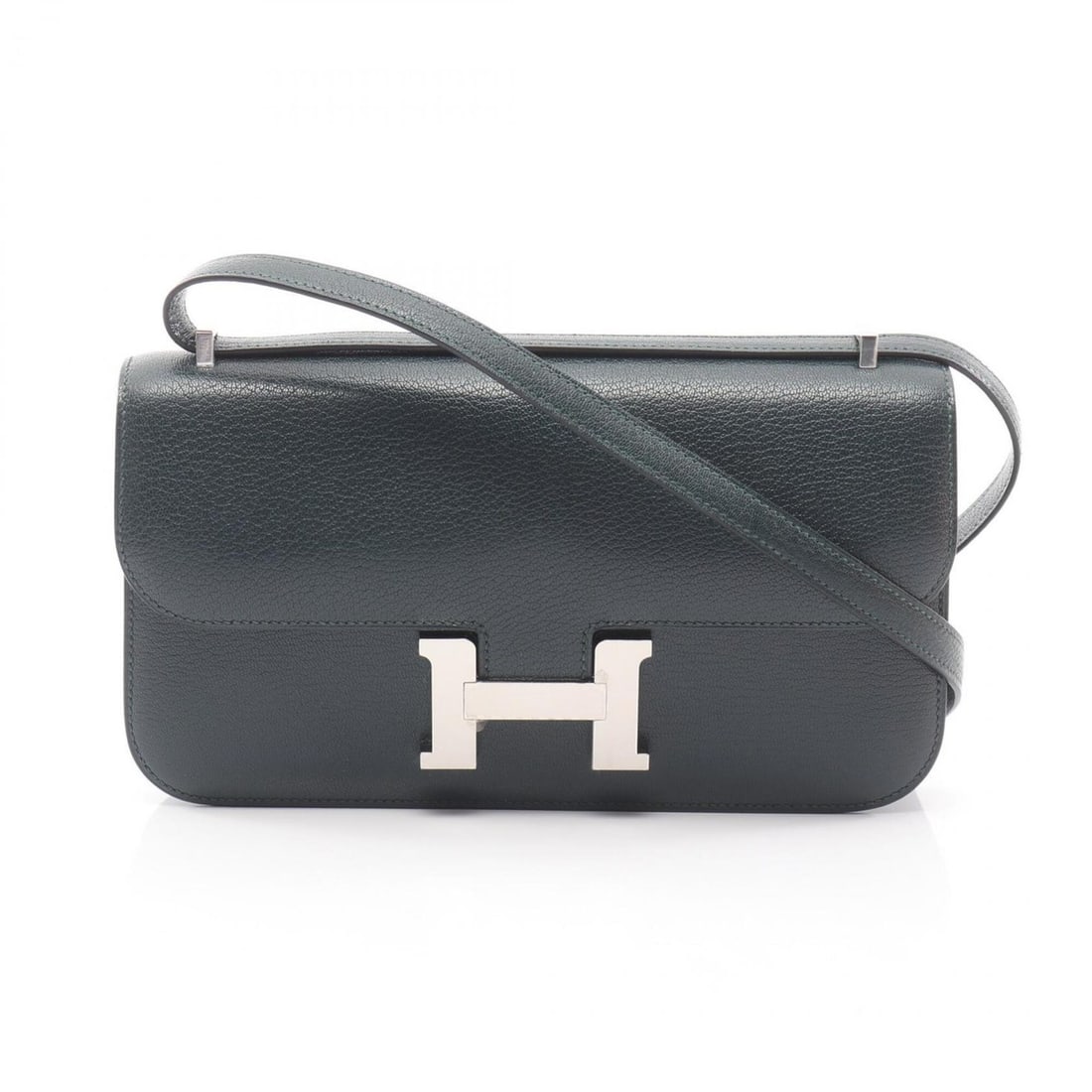 Hermes Constance Elan Miroir Shoulder Bag/Handbag, Chevre Leather, Women's, Green: --- Catalog ---Category: SizeSize (HxWxD): 13cm x 23.5cm x 3cm / 5.11'' x 9.25'' x 1.18''Category: DesignType: Handbag, Shoulder bagColor: GreenGender: WomenMaterial: Chevre leather Category: GeneralB