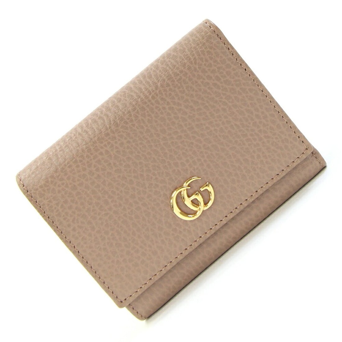 Gucci Petite Marmont Tri-fold Wallet, Mini 474746, Leather, Compact Double G, Women's, GUCCI: --- Catalog ---Category: SizeSize (HxWxD): 9cm x 11cm x 3cm / 3.54'' x 4.33'' x 1.18''Category: DesignType: Wallet (tri-fold)Gender: WomenMaterial: Leather Category: GeneralBrand: GucciCountry of Orig