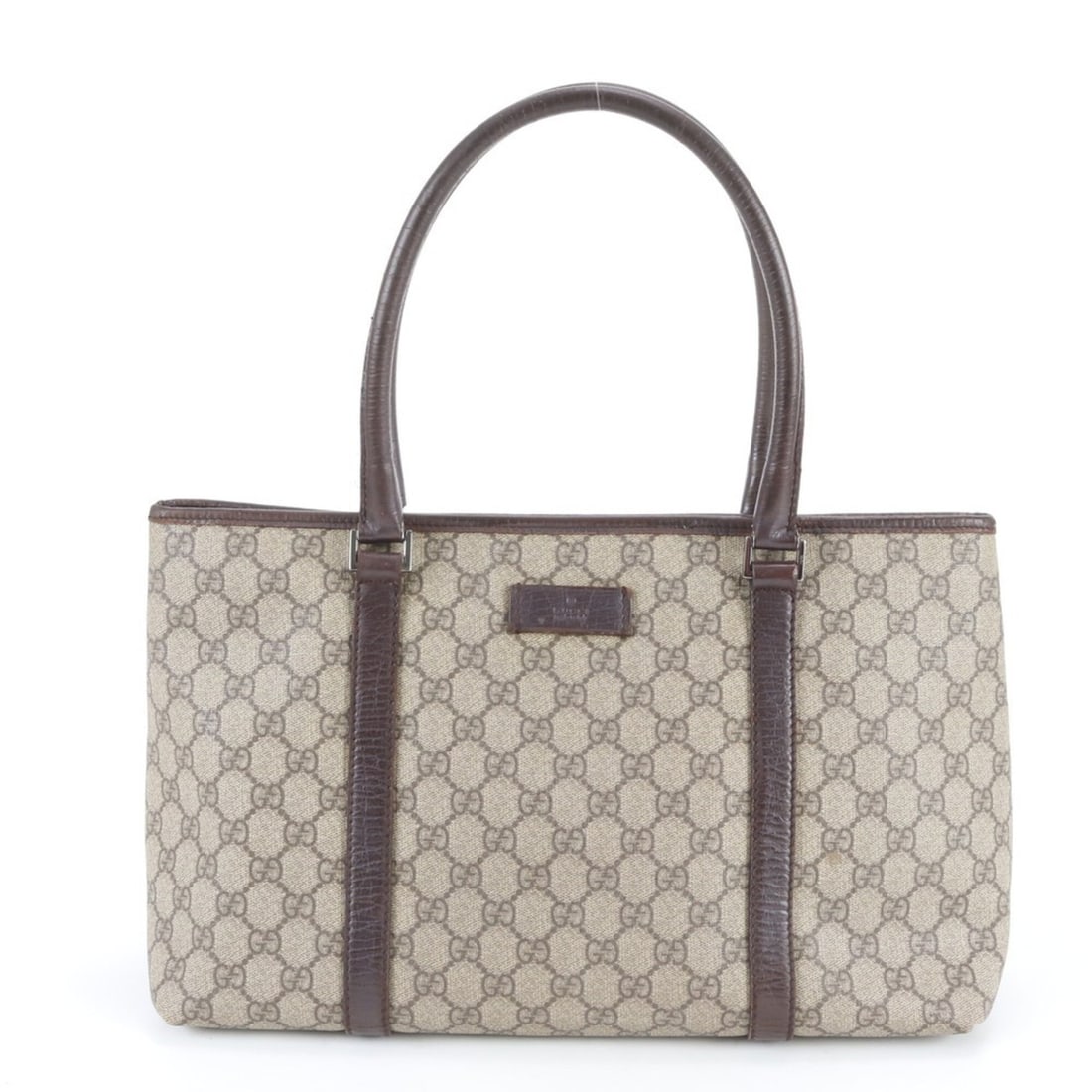 Gucci GG Supreme 114595 Leather Tote Bag / Handbag Shoulder Brown Women's: --- Catalog ---Category: SizeSize (HxWxD): 23cm x 38cm x 13cm / 9.05'' x 14.96'' x 5.11''Handle Length: 50cm / 19.68''Category: DesignType: Handbag, Tote bagColor: Beige, BrownGender: WomenMaterial: L