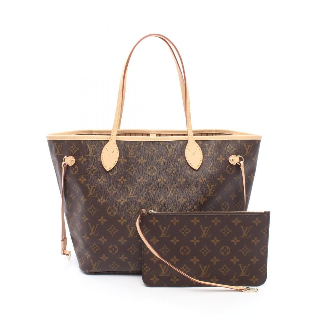 Louis Vuitton Neverfull MM Tote Bag Handbag, Coated Canvas and Leather, Monogram Pattern, Women's,: --- Catalog ---Category: SizeSize (HxWxD): 30cm x 31cm x 16cm / 11.81'' x 12.2'' x 6.29''Category: DesignType: Handbag, Tote bagColor: Brown, MonogramGender: WomenMaterial: Coated canvas , Leather Cat