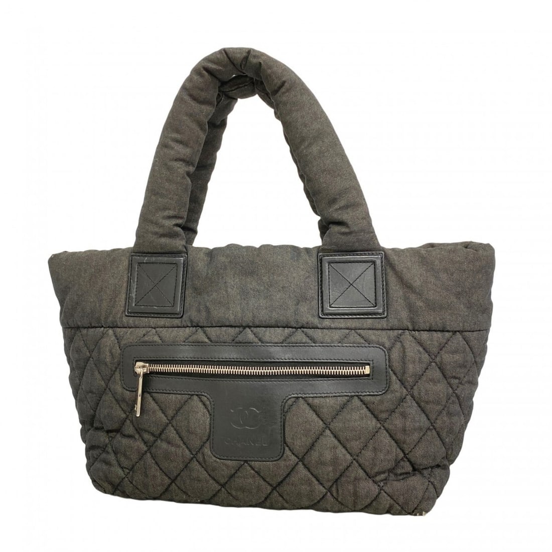 Chanel Coco Cocoon Denim Tote Bag, Black, Women's: --- Catalog ---Category: SizeSize (HxWxD): 24.5cm x 27cm x 12.5cm / 9.64'' x 10.62'' x 4.92''Category: DesignType: Tote bagColor: BlackGender: WomenMaterial: Denim Hardware Color: SilverCategory: Gene