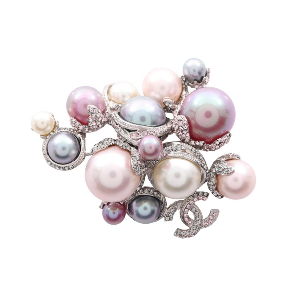 Chanel Coco Mark 13P Brooch Accessory, Stainless Steel, Faux Pearl, Rhinestone, Women's, Silver,: --- Catalog ---Category: DesignType: BroochColor: Blue, Pink, SilverGender: WomenMaterial: Artificial pearl, Rhinestone, Stainless steelCategory: GeneralBrand: Chanel--- Item List ---Section: Conditio