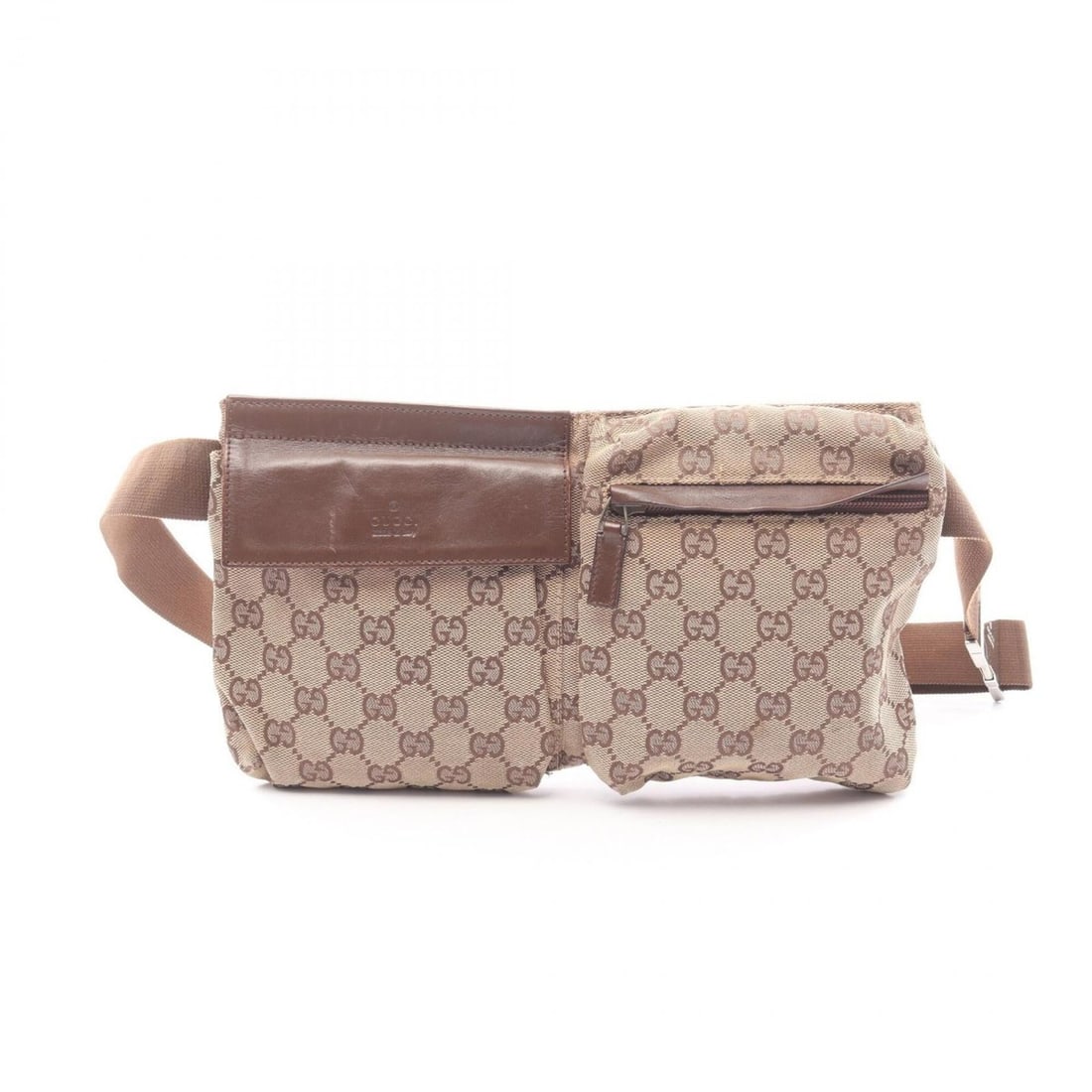 Gucci GG Canvas Waist Bag, Body Handbag, Leather, Men's & Women's, Beige Brown, 28566: --- Catalog ---Category: SizeSize (HxWxD): 16cm x 29cm x 2.5cm / 6.29'' x 11.41'' x 0.98''Category: DesignType: Fanny packColor: Beige, BrownGender: Men,WomenMaterial: GG canvas , Leather Category: Ge