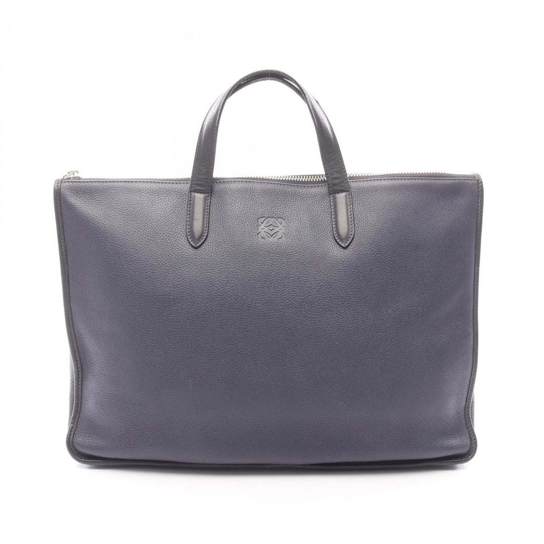 Loewe Toledo Briefcase Handbag, Leather, Men's, Navy/Black: --- Catalog ---Category: SizeSize (HxWxD): 28.5cm x 40cm x 5.5cm / 11.22'' x 15.74'' x 2.16''Category: DesignType: Briefcase, HandbagColor: Black, NavyGender: MenMaterial: Leather Category: GeneralBra