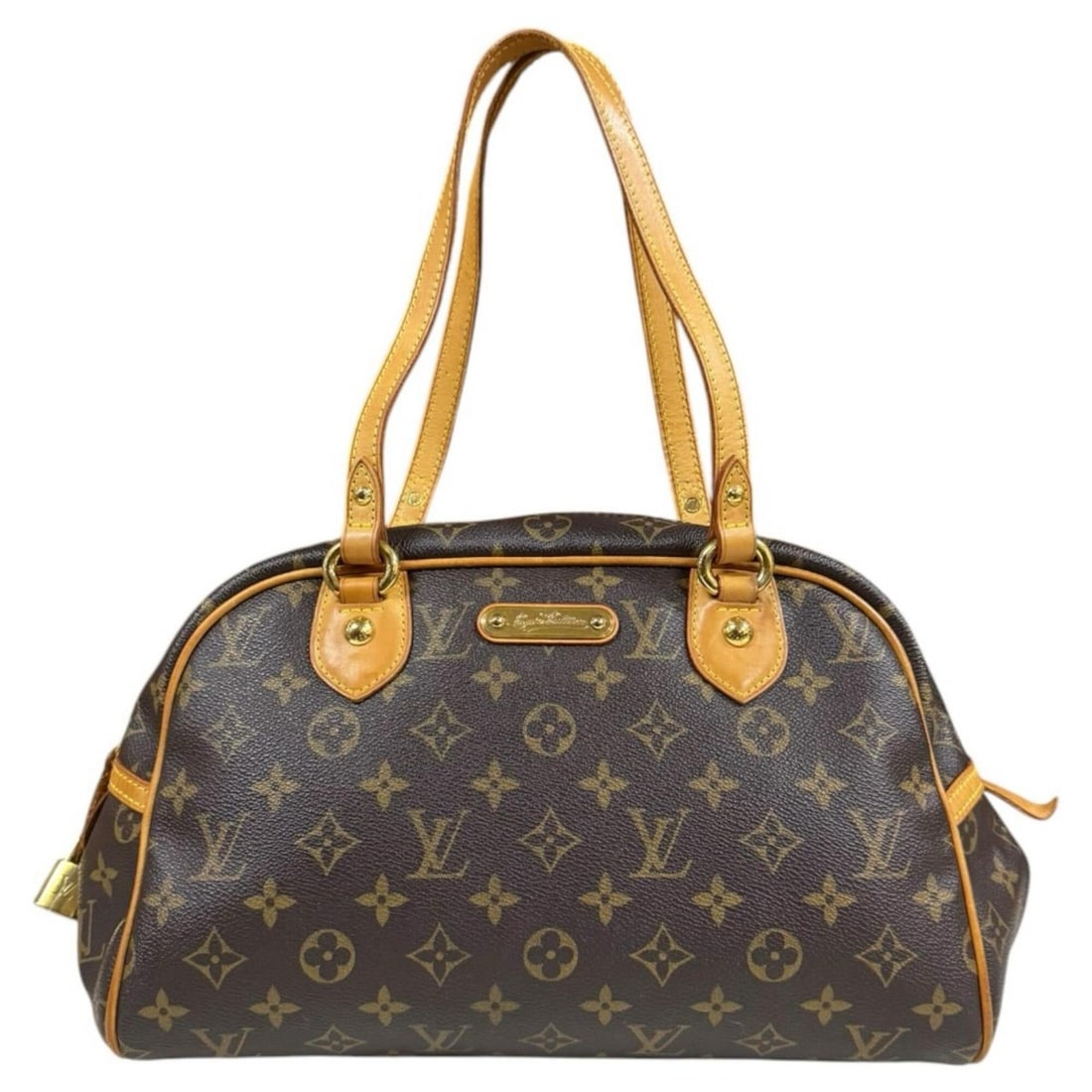 Louis Vuitton Montorgueil PM Monogram Shoulder Bag, Canvas M95565 Brown, Women's LOUIS VUITTON: --- Catalog ---Category: SizeSize (HxWxD): 21cm x 31.5cm x 15cm / 8.26'' x 12.4'' x 5.9''Category: DesignType: Shoulder bagColor: BrownGender: WomenMaterial: Monogram , Canvas Category: GeneralMPN: M9