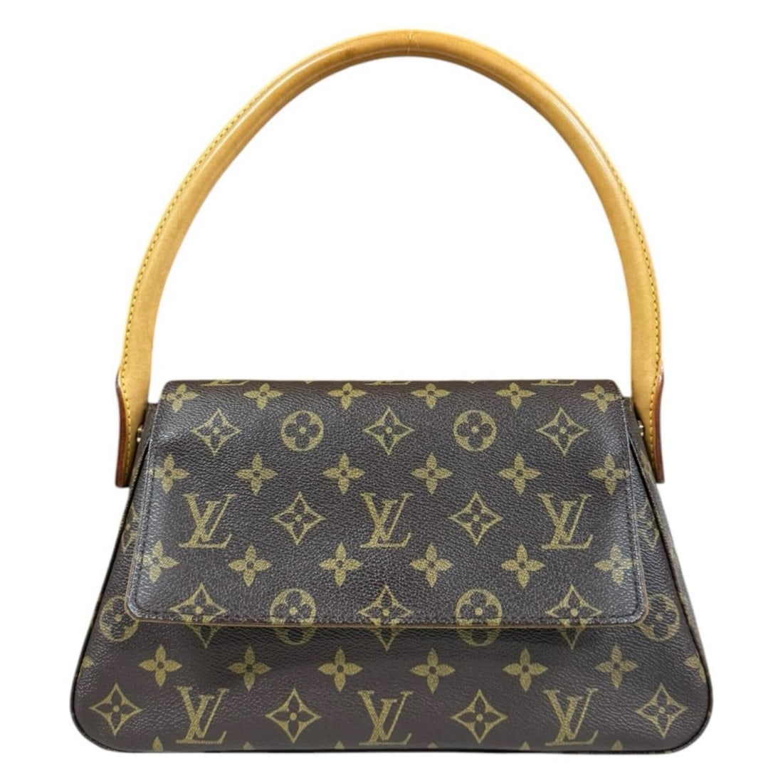 Louis Vuitton Mini Looping Monogram Handbag, Canvas M51147 Brown, Women's LOUIS VUITTON: --- Catalog ---Category: SizeSize (HxWxD): 16cm x 27.5cm x 8.5cm / 6.29'' x 10.82'' x 3.34''Category: DesignType: HandbagColor: BrownGender: WomenMaterial: Monogram , Canvas Category: GeneralMPN: MI00