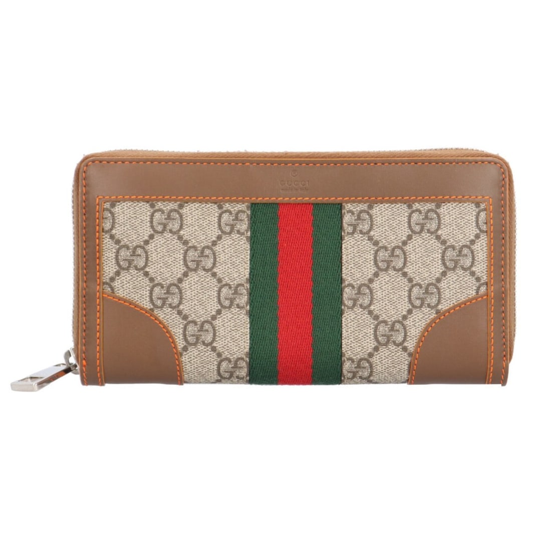 Gucci Zip-Around Wallet, Sherry Line Long GG Supreme Canvas 388386, Men's and Women's, GUCCI: --- Catalog ---Category: SizeSize (HxWxD): 10cm x 19cm x 2.5cm / 3.93'' x 7.48'' x 0.98''Category: DesignType: Long wallet (bi-fold)Color: Beige, BrownGender: Men,WomenMaterial: GG Supreme , Canvas , 