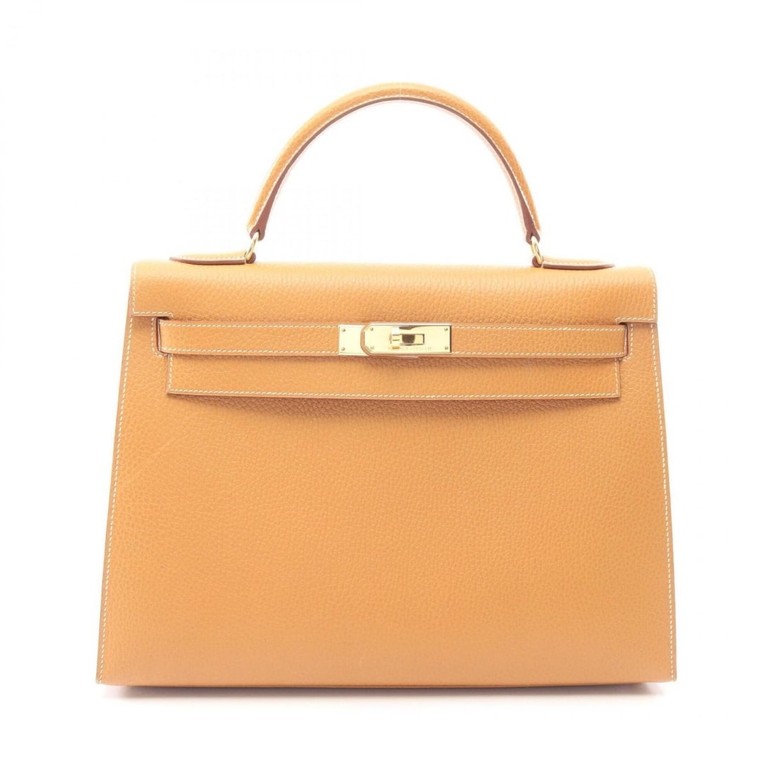 Hermes Kelly 32 Natural Sable, 2-Way Handbag, Ardennes Leather, Brown Tone: --- Catalog ---Category: SizeSize (HxWxD): 23cm x 32cm x 12cm / 9.05'' x 12.59'' x 4.72''Category: DesignType: HandbagColor: BrownGender: WomenMaterial: Ardennes leather Category: GeneralBrand: Hermes