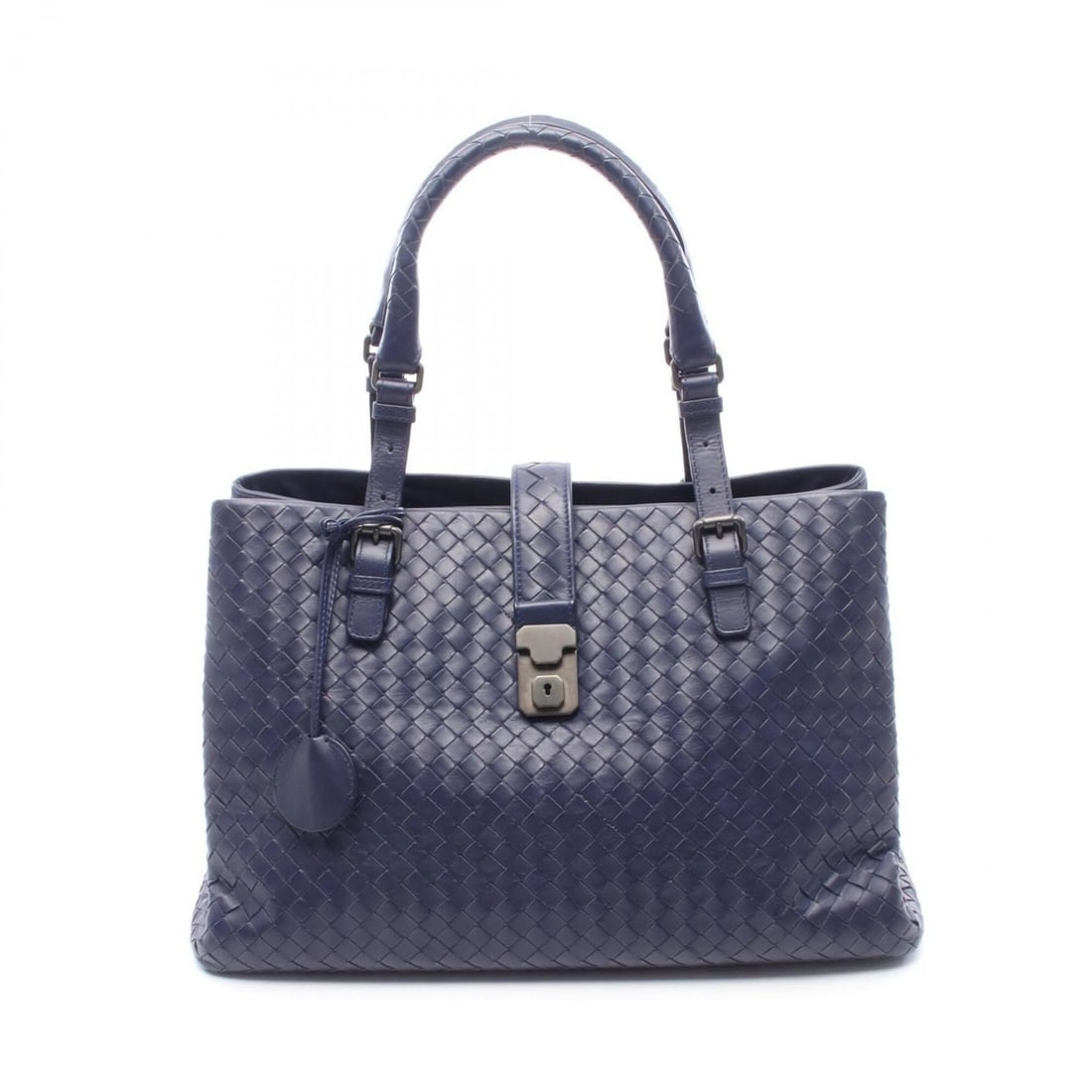 Bottega Veneta Intrecciato Roma Bag Medium Handbag Leather Women's Navy: --- Catalog ---Category: SizeSize (HxWxD): 23.5cm x 37cm x 19cm / 9.25'' x 14.56'' x 7.48''Category: DesignType: HandbagColor: NavyGender: WomenMaterial: Intrecciato Category: GeneralBrand: Bottega Ve