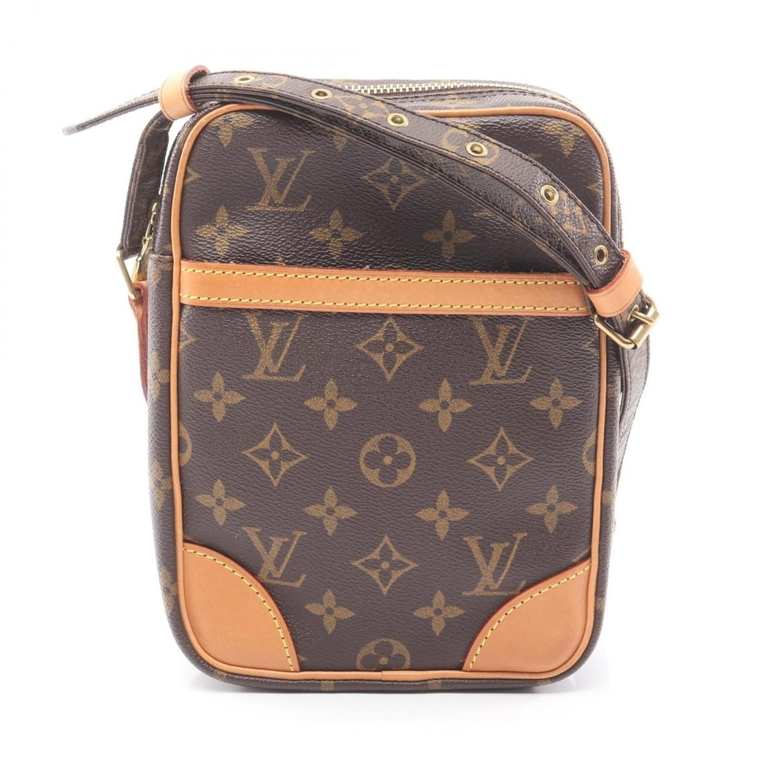 Louis Vuitton Danube Shoulder Bag/Handbag, Coated Canvas and Leather, Monogram Pattern, Women's,: --- Catalog ---Category: SizeSize (HxWxD): 21cm x 15cm x 4.5cm / 8.26'' x 5.9'' x 1.77''Category: DesignType: Shoulder bagColor: Brown, MonogramGender: WomenMaterial: Coated canvas , Leather Category:
