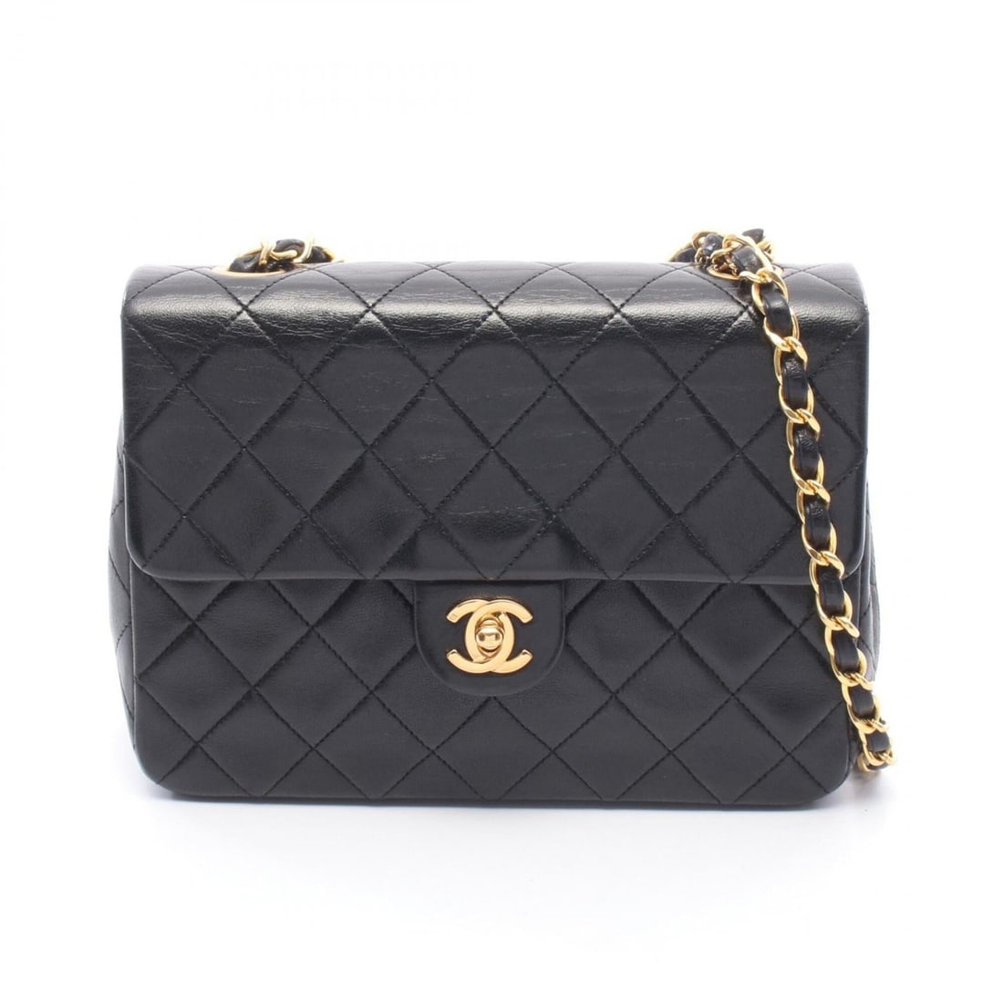 Chanel Mini Matelassé 20 Shoulder Bag/Handbag, Lambskin Leather, Women's, Black: --- Catalog ---Category: SizeSize (HxWxD): 15cm x 20cm x 6cm / 5.9'' x 7.87'' x 2.36''Category: DesignType: Handbag, Shoulder bagColor: BlackGender: WomenMaterial: Leather Leather/Fur Type: LambskinCa