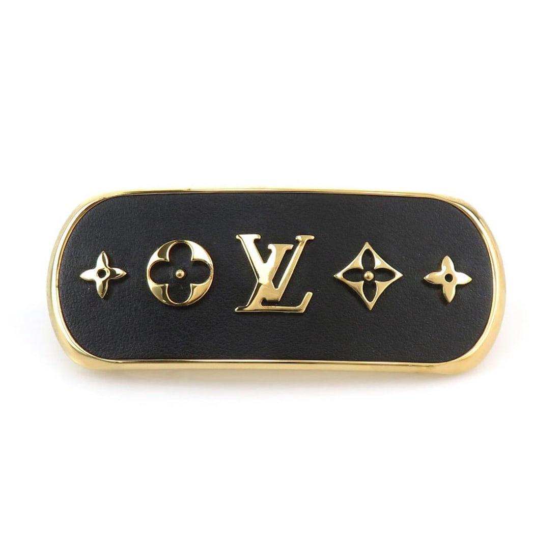 Louis Vuitton Cruiser Metal Barrette, Black & Gold, Women's, M00564 h32178i: --- Catalog ---Category: SizeSize (LxW): 3cm x 7.5cm / 1.18'' x 2.95''Category: DesignType: BarretteColor: Black, GoldGender: WomenMaterial: MetalCategory: GeneralMPN: M00564Brand: Louis VuittonCountr