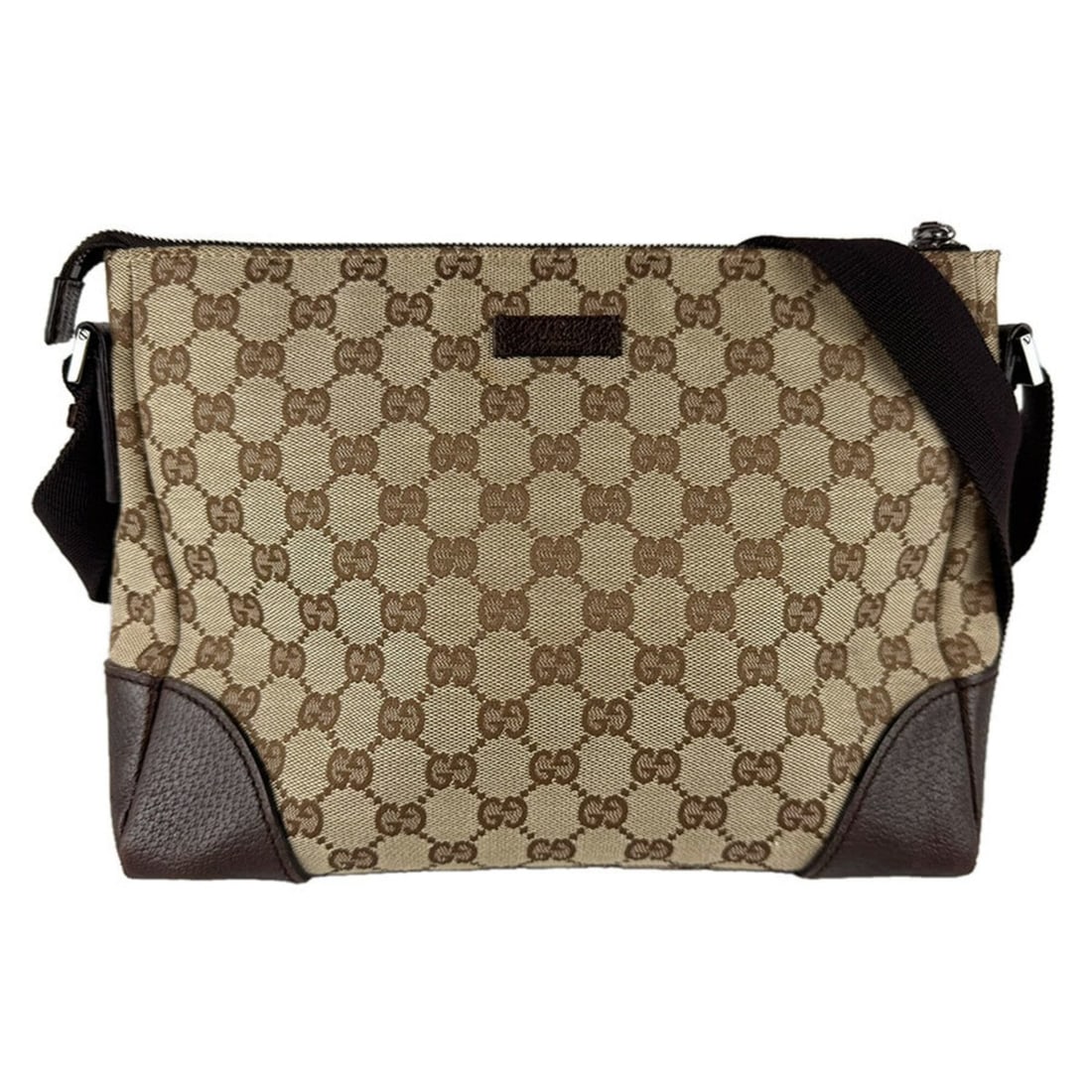 Gucci GUCCI Shoulder Bag GG Canvas Leather Brown Men's Women's 114273 z9426: --- Catalog ---Category: SizeSize (HxWxD): 20cm x 27cm x 9cm / 7.87'' x 10.62'' x 3.54''Category: DesignType: Shoulder bagColor: Brown, Brown GGGender: Men,WomenMaterial: GG canvas , Leather Category: