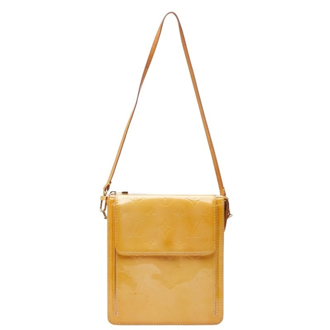 Louis Vuitton Vernis Mott Shoulder Bag Handbag M91157 Yellow Enamel Women's LOUIS VUITTON: --- Catalog ---Category: SizeSize (HxWxD): 19cm x 16.5cm x 5cm / 7.48'' x 6.49'' x 1.96''Category: DesignType: Handbag, Shoulder bagColor: YellowGender: WomenMaterial: Leather Leather/Fur Type: Enamel
