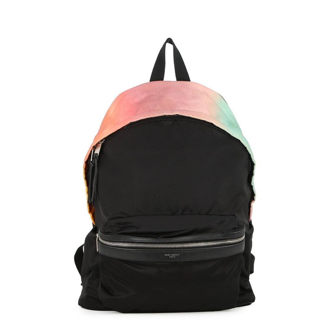 Yves Saint Laurent Saint Laurent Paris City Backpack, Nylon, 465448, Black; Handbag, SAINT LAURENT: --- Catalog ---Category: SizeSize (HxWxD): 43cm x 30cm x 15.5cm / 16.92'' x 11.81'' x 6.1''Category: DesignType: Backpack, HandbagColor: Black, Multi-colorGender: Women,MenMaterial: Nylon Category: Ge