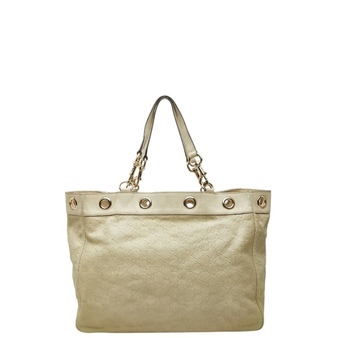 Gucci Guccissima Tote Bag Handbag 153033 Beige Canvas Leather Women's GUCCI: --- Catalog ---Category: SizeSize (HxWxD): 30cm x 50cm x 13cm / 11.81'' x 19.68'' x 5.11''Category: DesignType: Handbag, Tote bagColor: BeigeGender: WomenMaterial: Canvas , Leather Category: GeneralBr