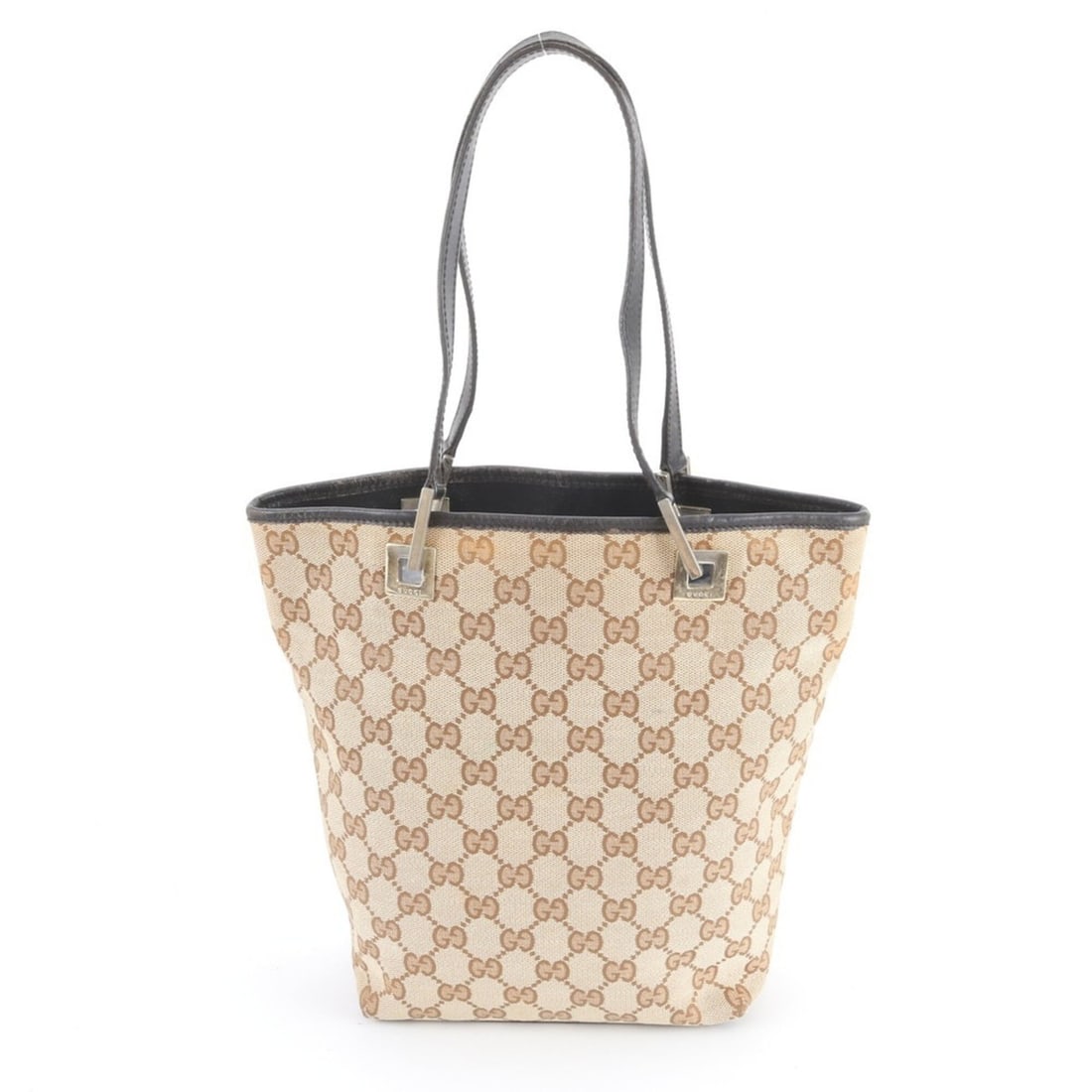 Gucci GG Canvas 002 1099 Leather Tote Bag, Handbag, Shoulder Beige, Women's: --- Catalog ---Category: SizeSize (HxWxD): 25cm x 18cm x 9cm / 9.84'' x 7.08'' x 3.54''Category: DesignType: Handbag, Tote bagColor: Beige, BrownGender: WomenMaterial: Leather , Canvas Category: Gener