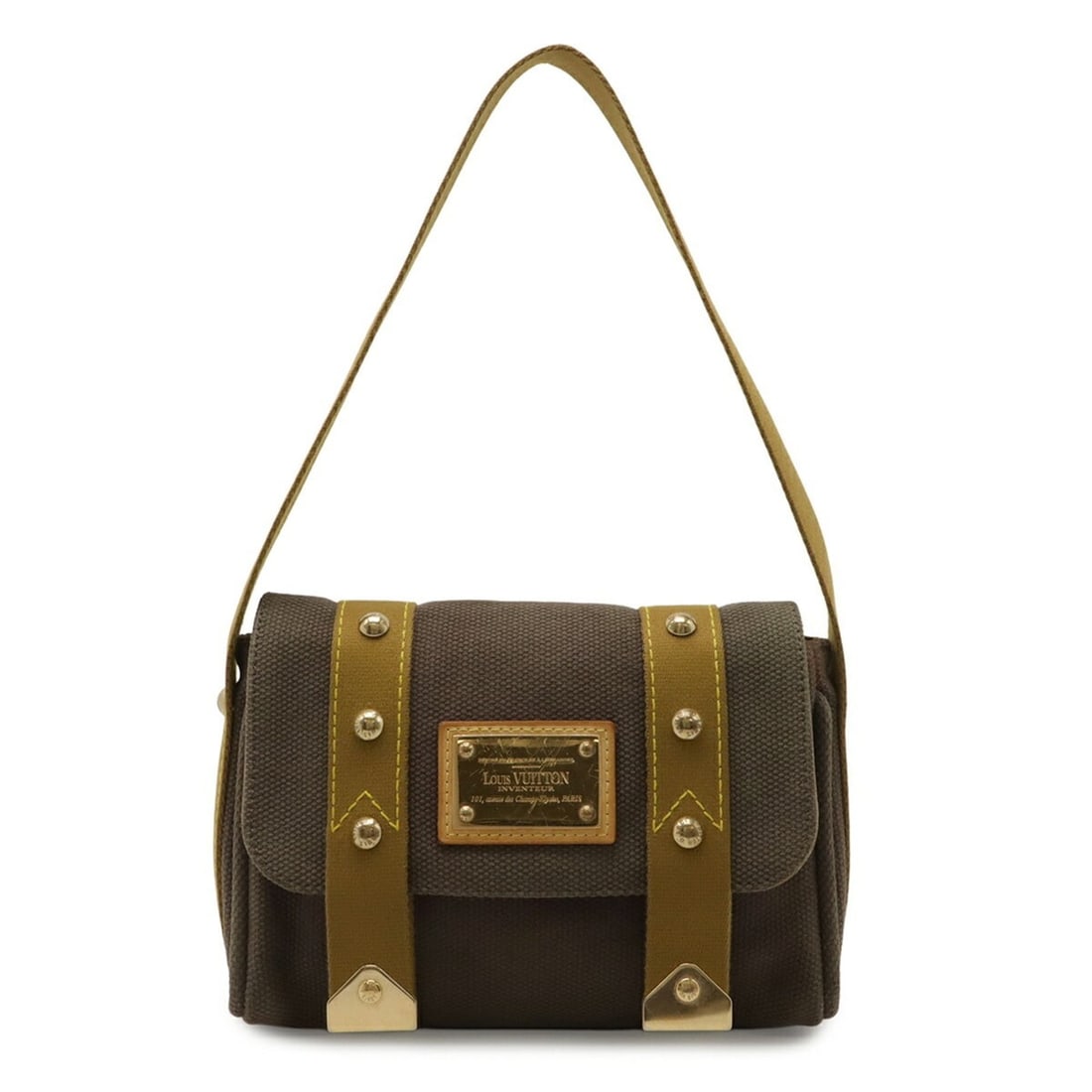 LOUIS VUITTON Antigua Sac Lava Shoulder Bag, Blanc Brown, M40072: --- Catalog ---Category: SizeWeight: 340g / 11.99oz.Size (HxWxD): 17cm x 23cm x 7cm / 6.69'' x 9.05'' x 2.75''Category: DesignType: Shoulder bagColor: BrownGender: WomenCategory: GeneralLine: AntiguaB