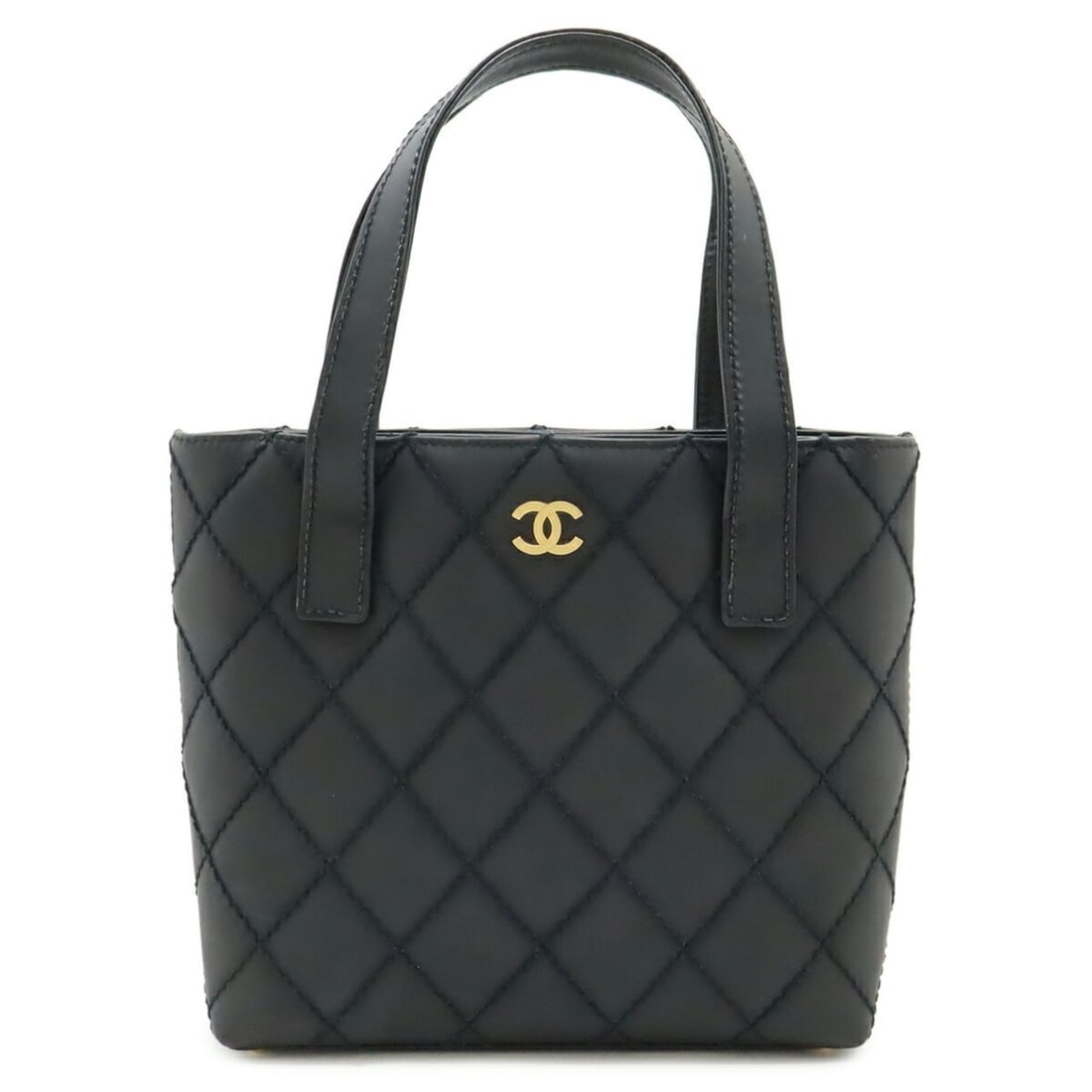 CHANEL Wild Stitch Coco Mark Tote Bag Handbag Leather Black A18126: --- Catalog ---Category: SizeWeight: 510g / 1.12lb.Size (HxWxD): 23cm x 24cm x 8cm / 9.05'' x 9.44'' x 3.14''Category: DesignType: Handbag, Tote bagColor: BlackGender: WomenMaterial: Leather Category: