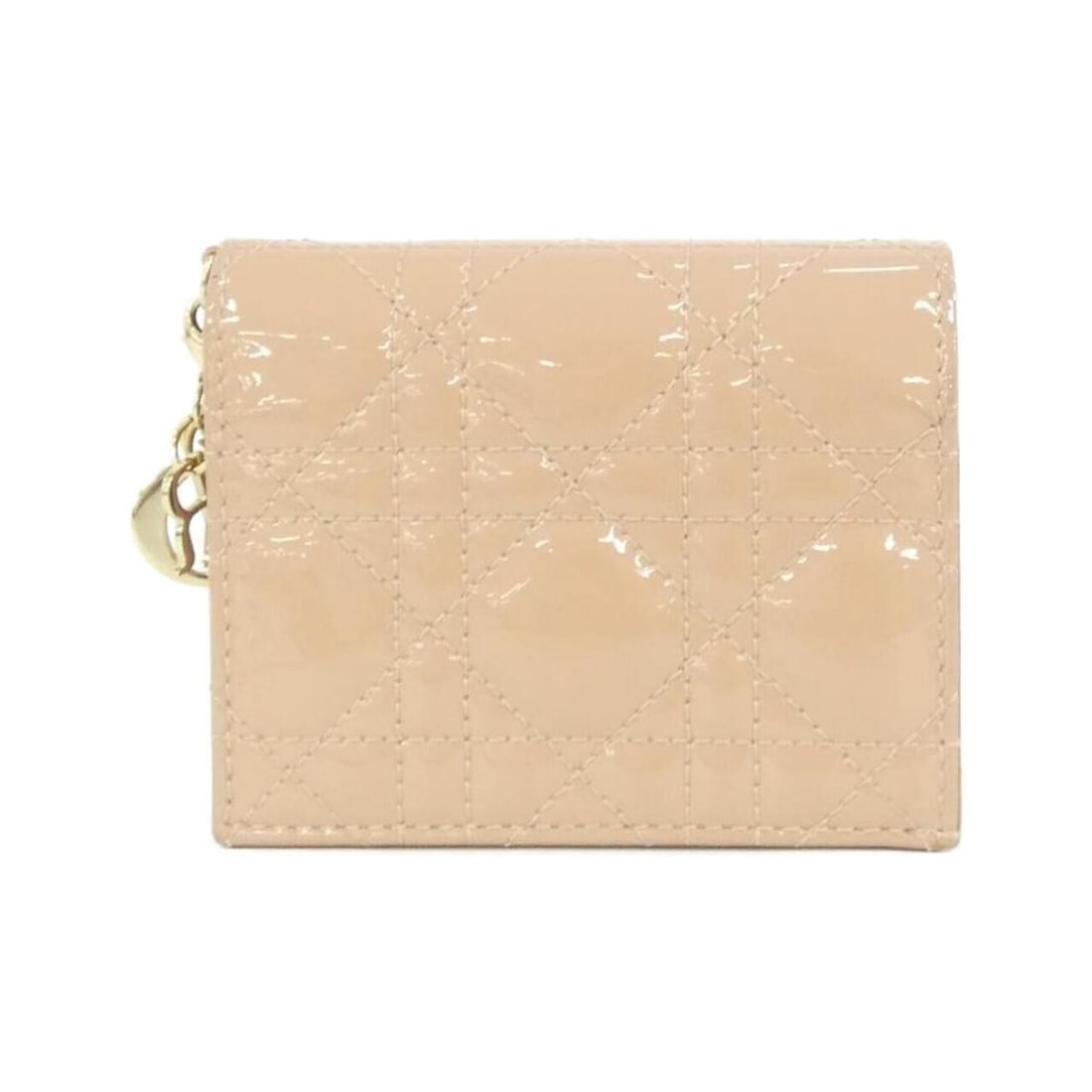 Christian Dior Lady Mini Wallet S0178OVRB: --- Catalog ---Category: SizeSize (HxWxD): 8.5cm x 11cm x 3cm / 3.34'' x 4.33'' x 1.18''Category: DesignType: Wallet (bi-fold)Color: Beige pink, PinkMaterial: Leather Leather/Fur Type: Enamel LeatherC