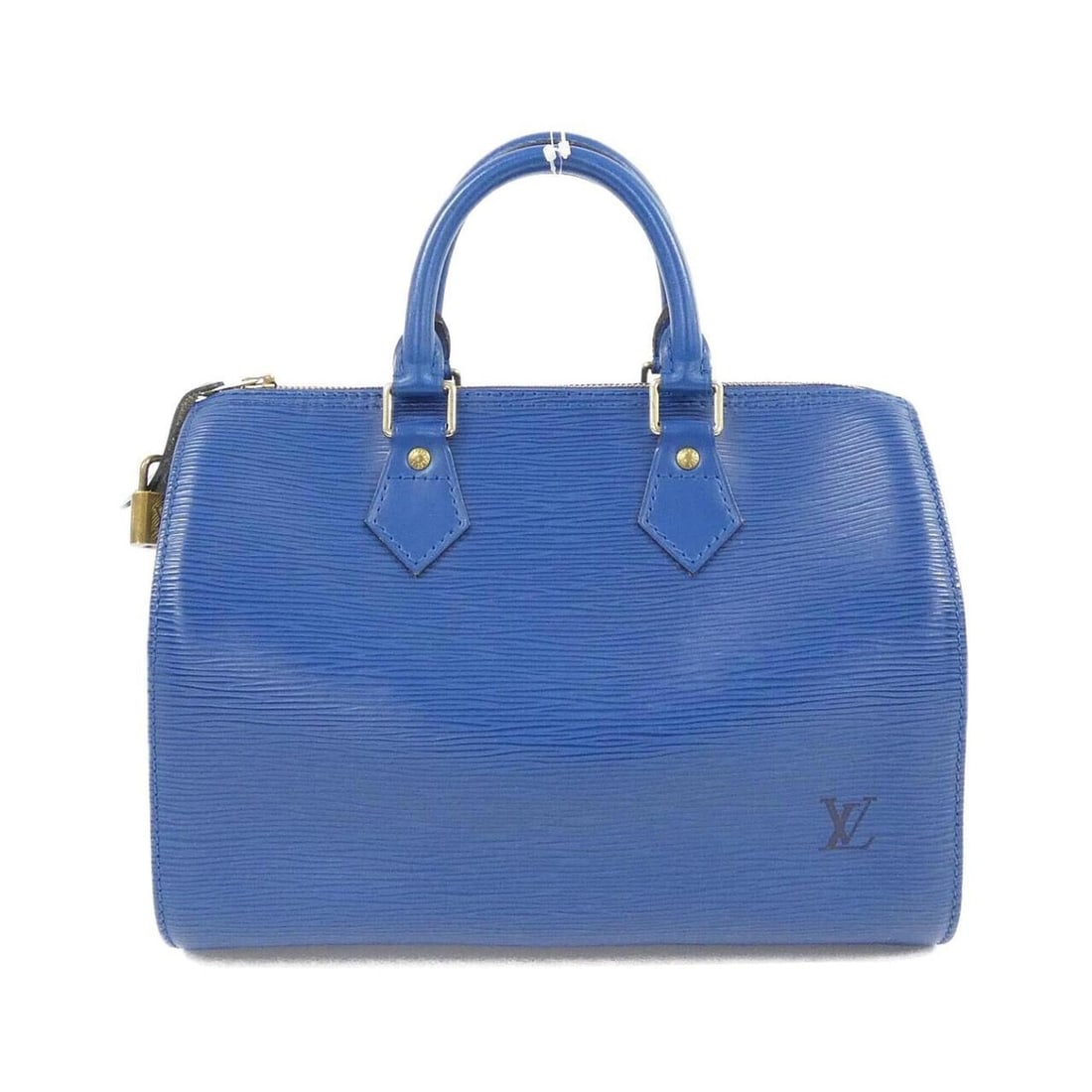Louis Vuitton Epi Speedy 25cm M43015 Boston Bag: --- Catalog ---Category: SizeSize (HxWxD): 19cm x 27cm x 15cm / 7.48'' x 10.62'' x 5.9''Category: DesignType: Boston bagColor: BlueGender: WomenMaterial: Leather Leather/Fur Type: CalfskinCategory: Ge