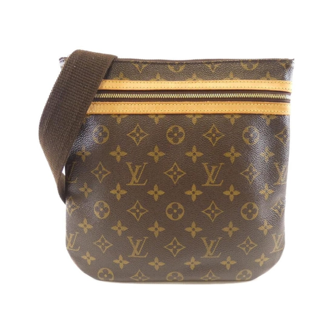 Louis Vuitton Monogram Pochette Bosphore M40044 Shoulder Bag: --- Catalog ---Category: SizeSize (HxWxD): 26cm x 26cm x 1cm / 10.23'' x 10.23'' x 0.39''Category: DesignType: Pochette, Shoulder bagColor: Marron, MonogramGender: WomenMaterial: Coated canvas Categor
