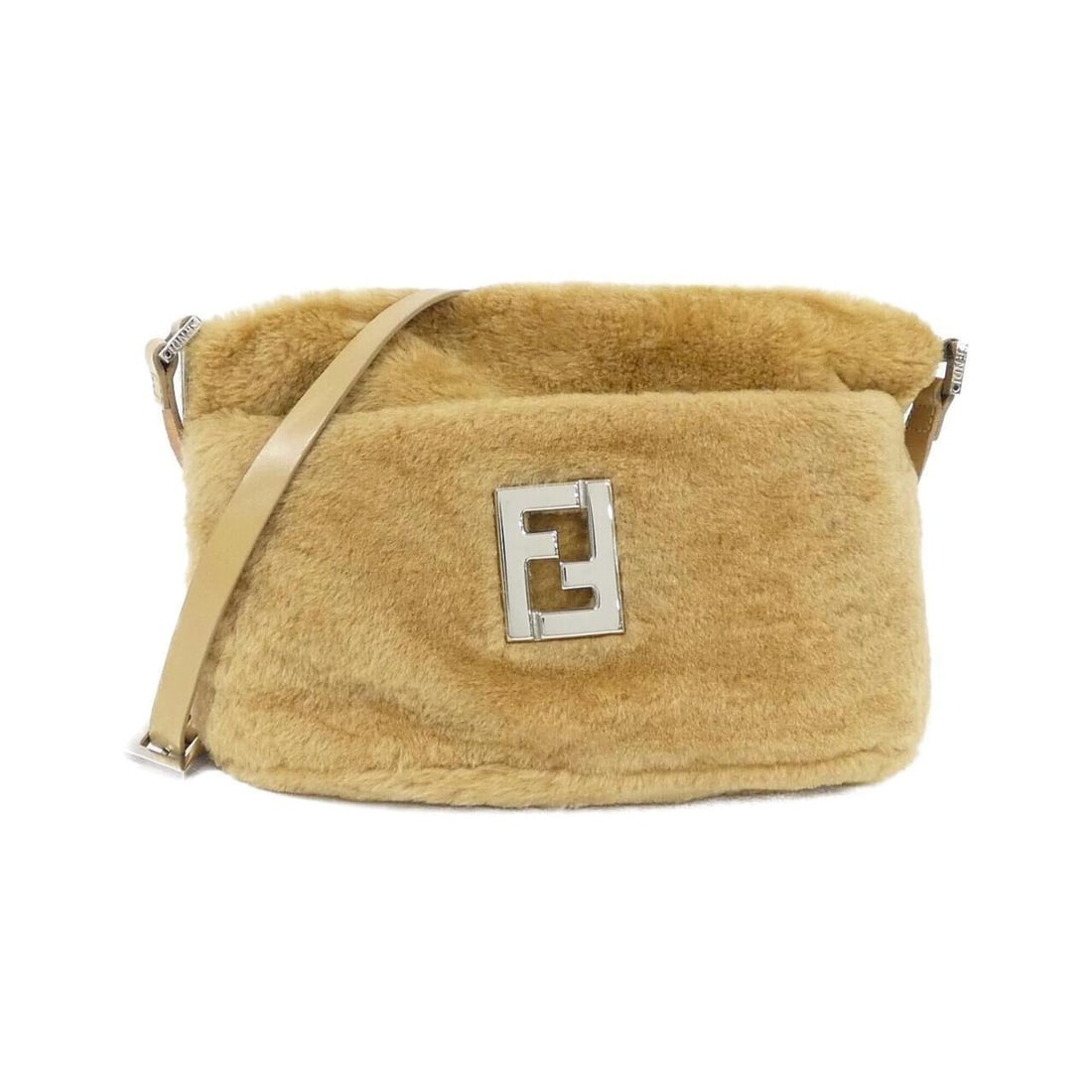 Fendi 16359 Shoulder Bag: --- Catalog ---Category: SizeSize (HxWxD): 17cm x 28cm x 11cm / 6.69'' x 11.02'' x 4.33''Category: DesignType: Shoulder bagColor: Light brownGender: WomenMaterial: Fur Hardware Color: SilverCategory: