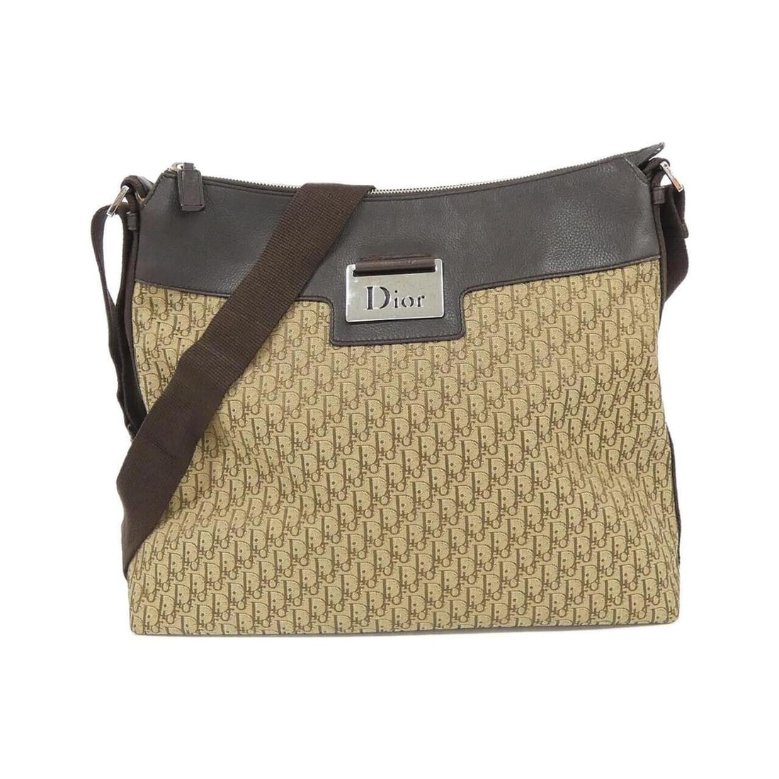 Christian Dior shoulder bag: --- Catalog ---Category: SizeSize (HxWxD): 28cm x 33cm x 10cm / 11.02'' x 12.99'' x 3.93''Category: DesignType: Shoulder bagColor: Beige, BrownGender: WomenMaterial: Canvas , Leather Hardware Color: