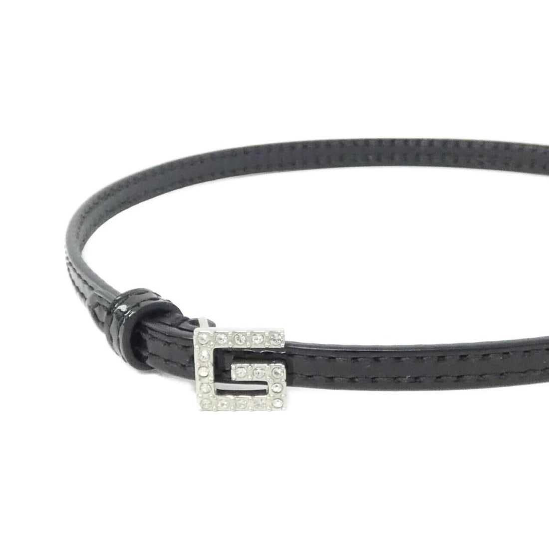 Gucci 621283 J1784 Choker: --- Catalog ---Category: SizeNeck Circumference: 33 cm - 34 cm / 12.99'' - 13.38''Category: DesignColor: Black, SilverGender: Women,MenMaterial: EnamelNecklace Type: ChokerCategory: GeneralMPN: 621283