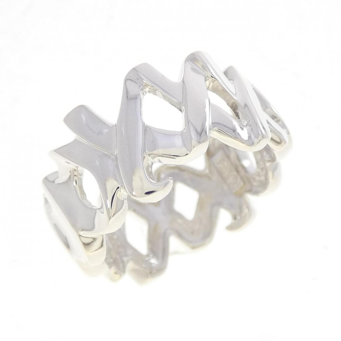 Tiffany Kiss Ring: --- Catalog ---Category: SizeJP Size: 10.5US Size: 5.5Category: DesignType: Band ringColor: SilverGender: WomenMaterial: Silver 925Category: GeneralBrand: Tiffany--- Item List ---Section: ConditionRan