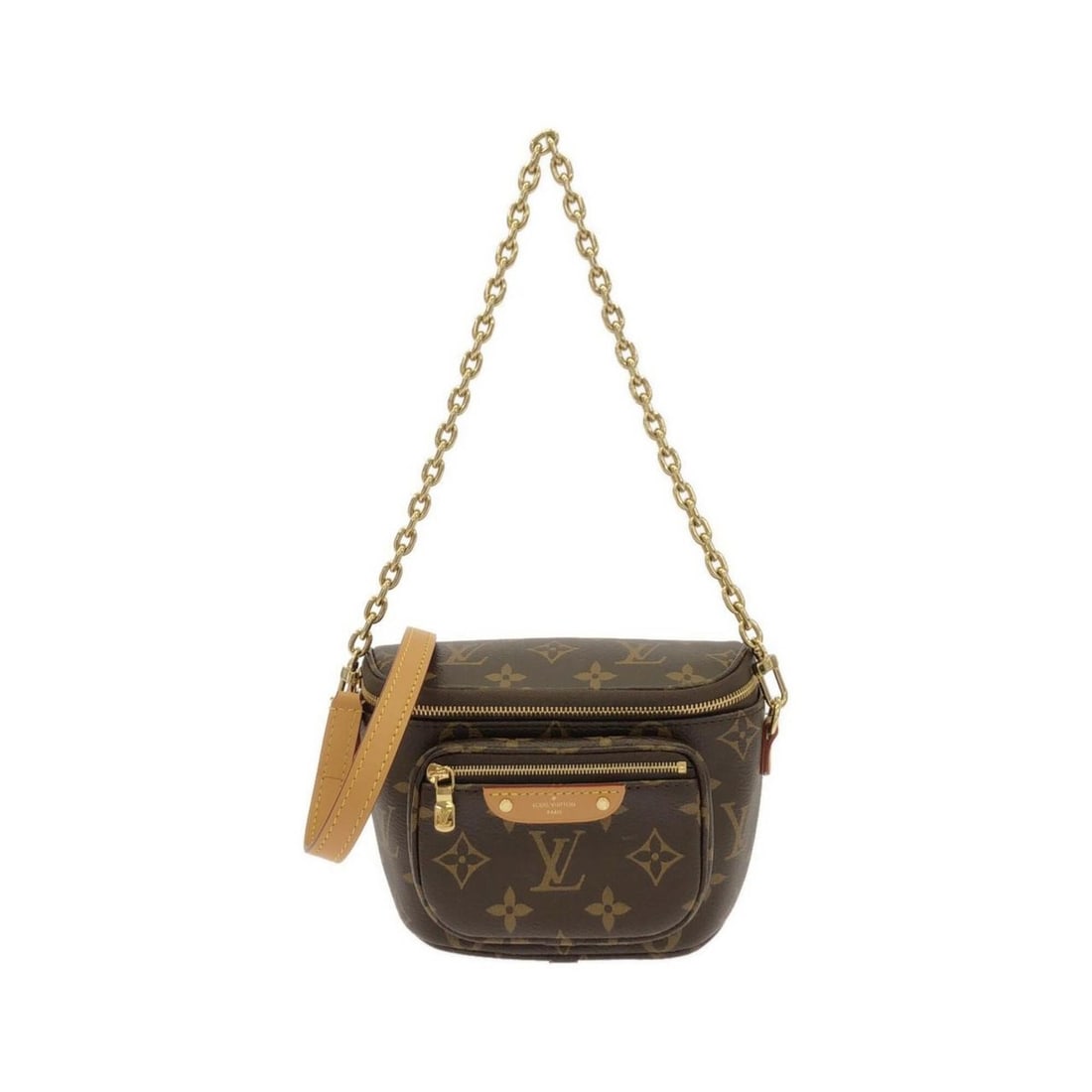 Louis Vuitton Monogram Mini Bumbag M82335 Shoulder Bag: --- Catalog ---Category: SizeSize (HxWxD): 14cm x 17cm x 4cm / 5.51'' x 6.69'' x 1.57''Category: DesignType: Shoulder bagColor: BrownGender: Women,MenMaterial: Coated canvas Category: GeneralMPN: M823