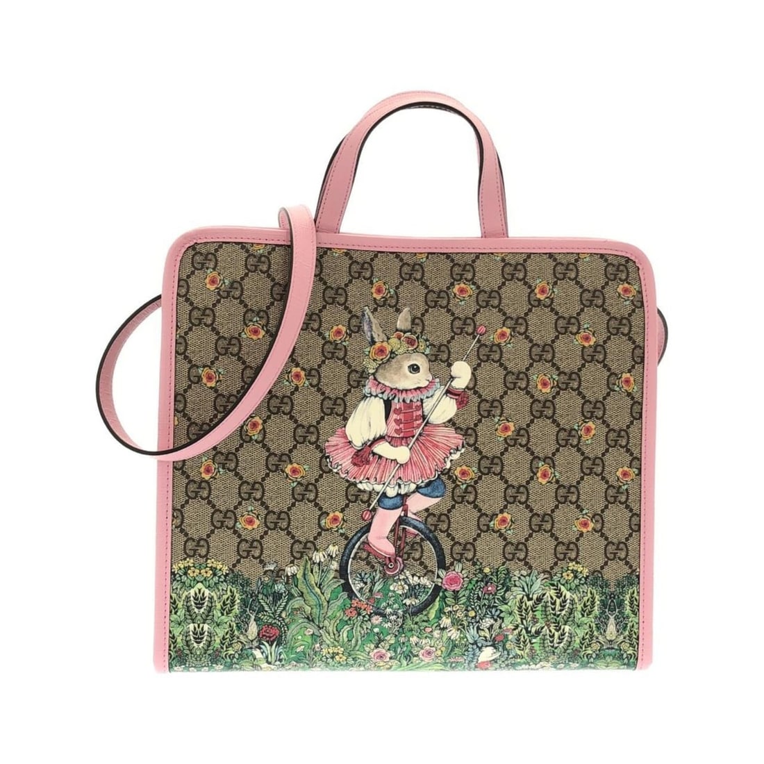 Gucci Children's 630542 22PAN Handbag: --- Catalog ---Category: SizeSize (HxWxD): 25cm x 28.5cm x 9.5cm / 9.84'' x 11.22'' x 3.74''Category: DesignType: HandbagColor: Beige, PinkGender: WomenMaterial: GG Supreme , Canvas Category: GeneralM