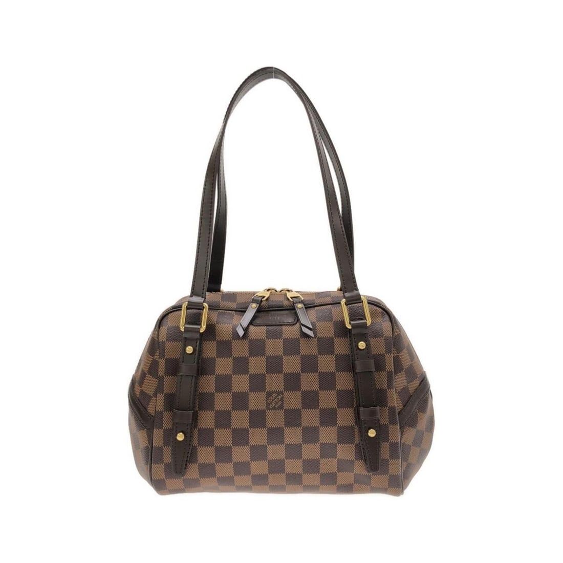 Louis Vuitton Damier Rivington PM N41157 Shoulder Bag: --- Catalog ---Category: SizeSize (HxWxD): 21cm x 24cm x 12cm / 8.26'' x 9.44'' x 4.72''Category: DesignType: Shoulder bagColor: EbeneGender: Men,WomenMaterial: Coated canvas Hardware Color: GoldCateg
