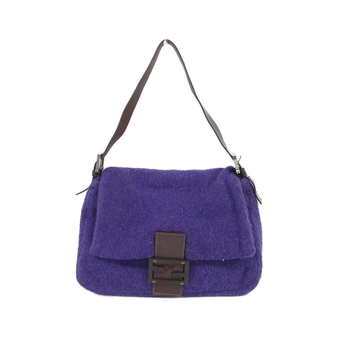 Fendi Mamma Baguette 26325 Shoulder Bag: --- Catalog ---Category: SizeSize (HxWxD): 20cm x 28cm x 12cm / 7.87'' x 11.02'' x 4.72''Category: DesignType: Shoulder bagColor: PurpleGender: WomenMaterial: Knit Hardware Color: SilverCategory: Gene
