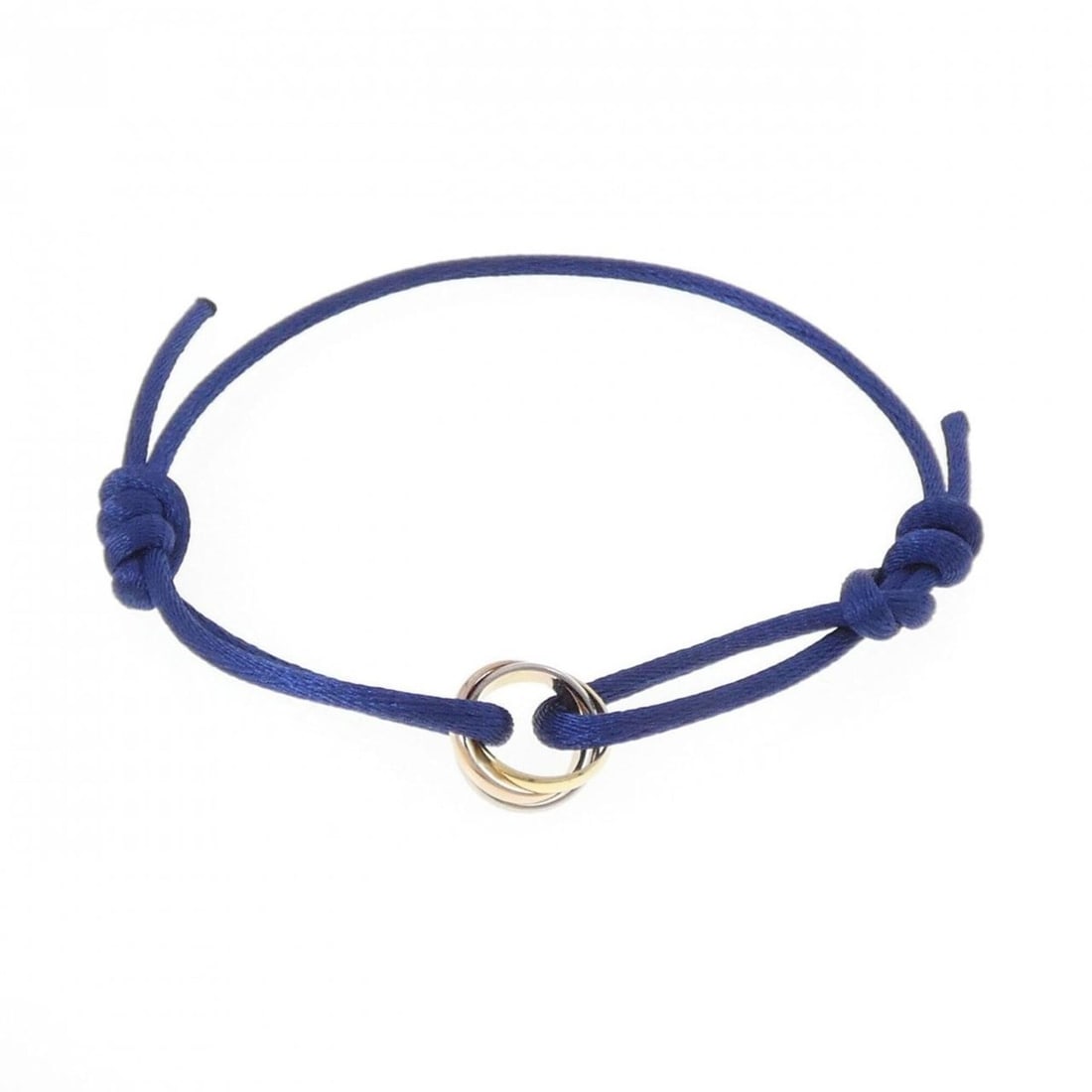Cartier Trinity Cord Bracelet: --- Catalog ---Category: DesignType: Charm braceletGender: WomenMaterial: Pink gold (18K), White gold (18K), Yellow gold (18K)Category: GeneralMPN: B6016700Brand: Cartier--- Item List ---Section: Cond
