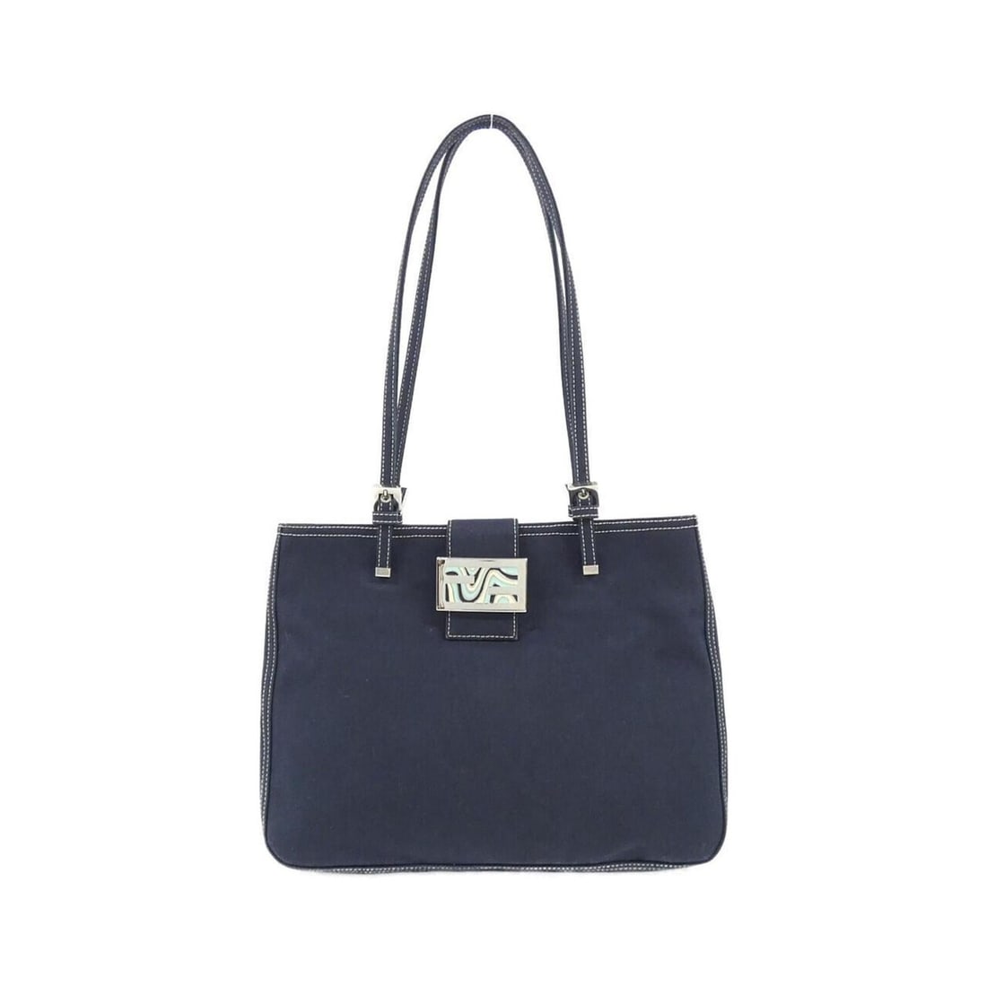 Fendi 17260 handbag: --- Catalog ---Category: SizeSize (HxWxD): 22cm x 29cm x 4cm / 8.66'' x 11.41'' x 1.57''Category: DesignType: HandbagColor: NavyGender: WomenMaterial: Canvas Category: GeneralMPN: 17260Brand: Fendi---