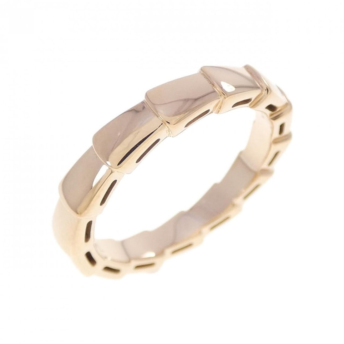 Bvlgari Serpenti Ring: --- Catalog ---Category: SizeJP Size: 13US Size: 6.5Category: DesignType: Band ringColor: Pink goldGender: WomenMaterial: Pink gold (18K)Category: GeneralBrand: Bvlgari--- Item List ---Section: