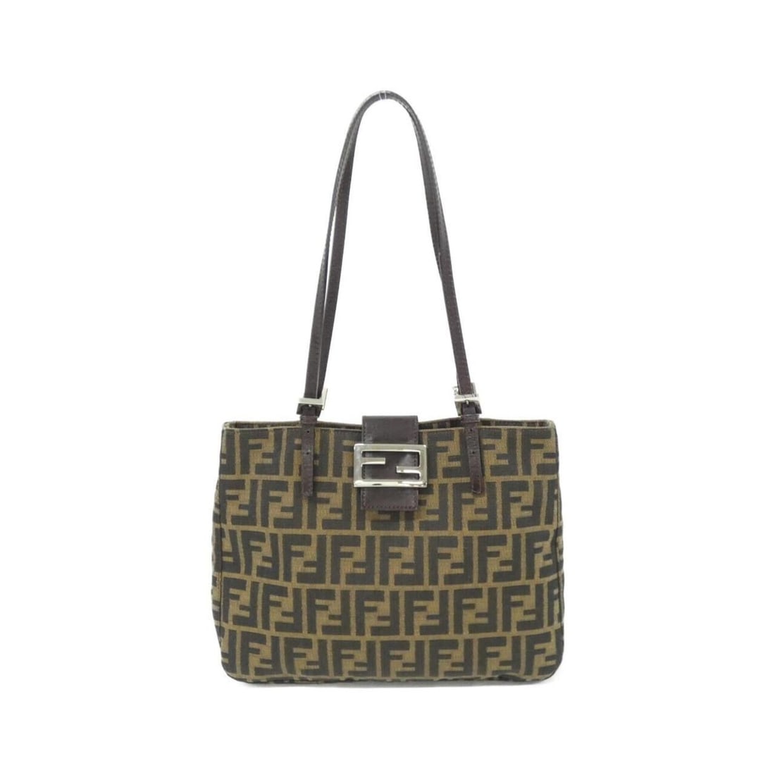 Fendi 26726 Shoulder Bag: --- Catalog ---Category: SizeSize (HxWxD): 22cm x 28cm x 4cm / 8.66'' x 11.02'' x 1.57''Category: DesignType: Shoulder bagColor: BrownGender: WomenMaterial: Canvas Hardware Color: SilverCategory: Gene