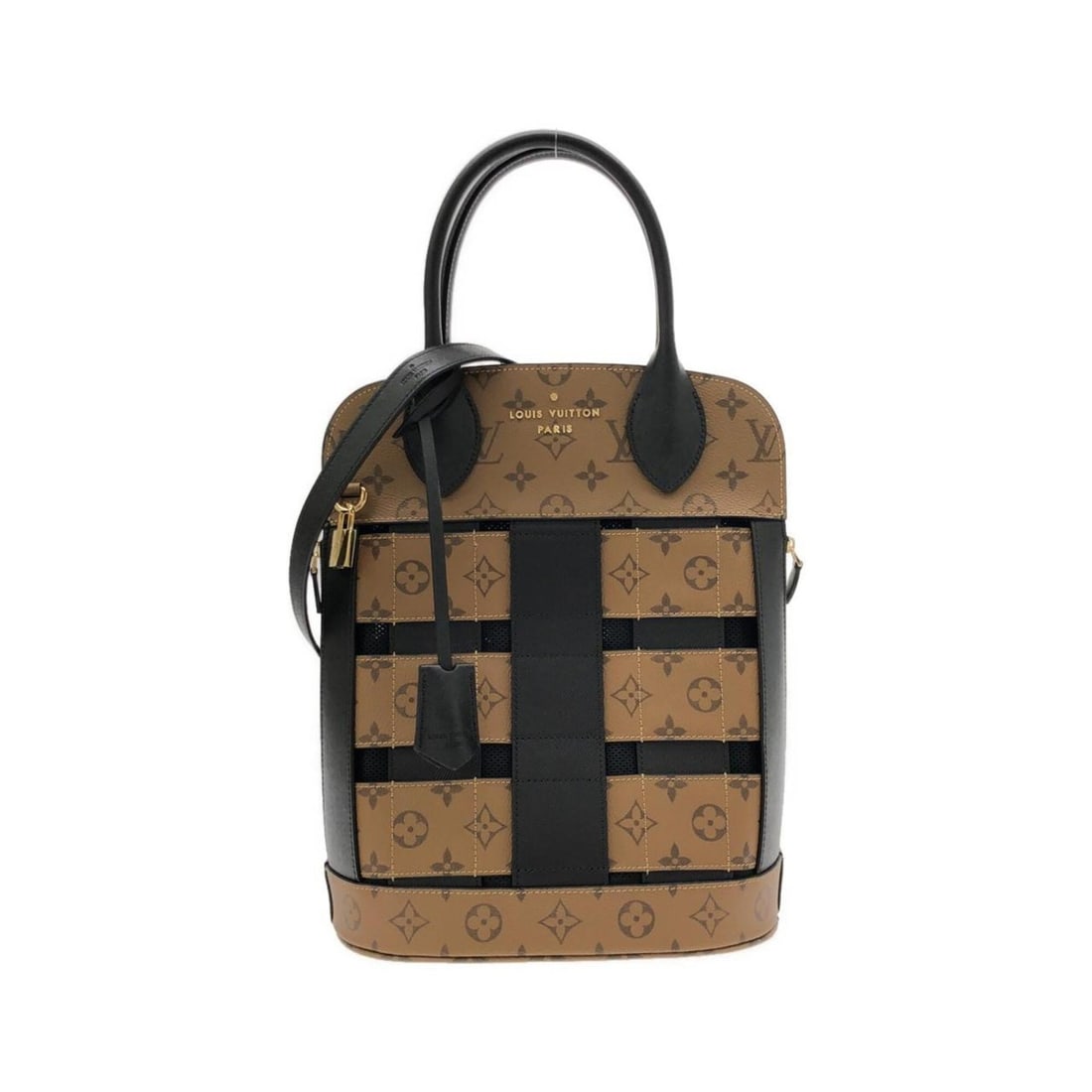 Louis Vuitton Tressage Tote M44111 Handbag: --- Catalog ---Category: SizeSize (HxWxD): 32cm x 24cm x 14cm / 12.59'' x 9.44'' x 5.51''Category: DesignType: HandbagColor: Black, MarronGender: Men,WomenMaterial: Coated canvas Hardware Color: GoldC