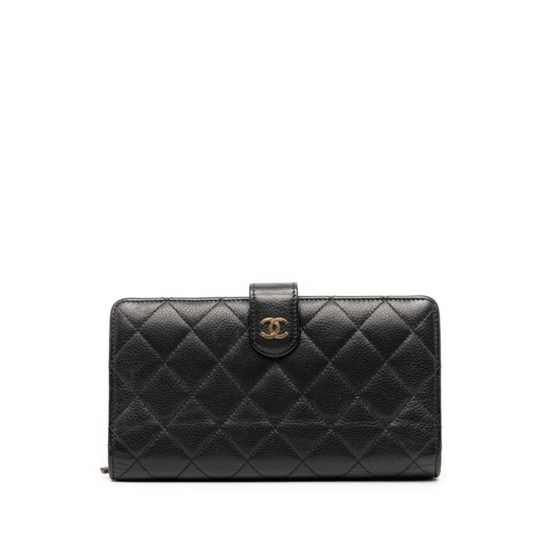Chanel Coco Mark Matelassé Long Wallet, Black Caviar Leather, Women's CHANEL: --- Catalog ---Category: SizeSize (HxWxD): 10.5cm x 19cm x 3.5cm / 4.13'' x 7.48'' x 1.37''Category: DesignType: Coin purse/coin caseColor: BlackGender: WomenMaterial: Grained Calfskin Category: Gener