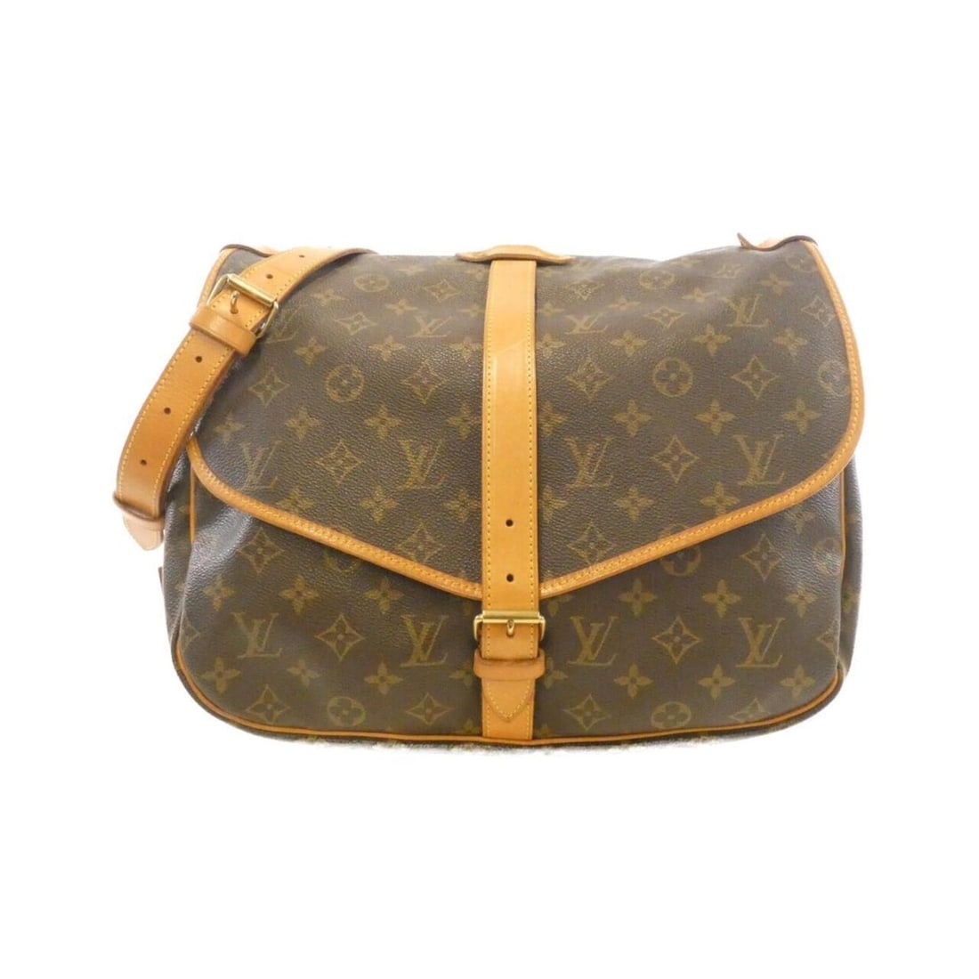 Louis Vuitton Monogram Saumur 35cm M42254 Shoulder Bag: --- Catalog ---Category: SizeSize (HxWxD): 26cm x 35cm x 23cm / 10.23'' x 13.77'' x 9.05''Category: DesignType: Shoulder bagColor: MarronGender: WomenMaterial: Coated canvas Hardware Color: GoldCatego